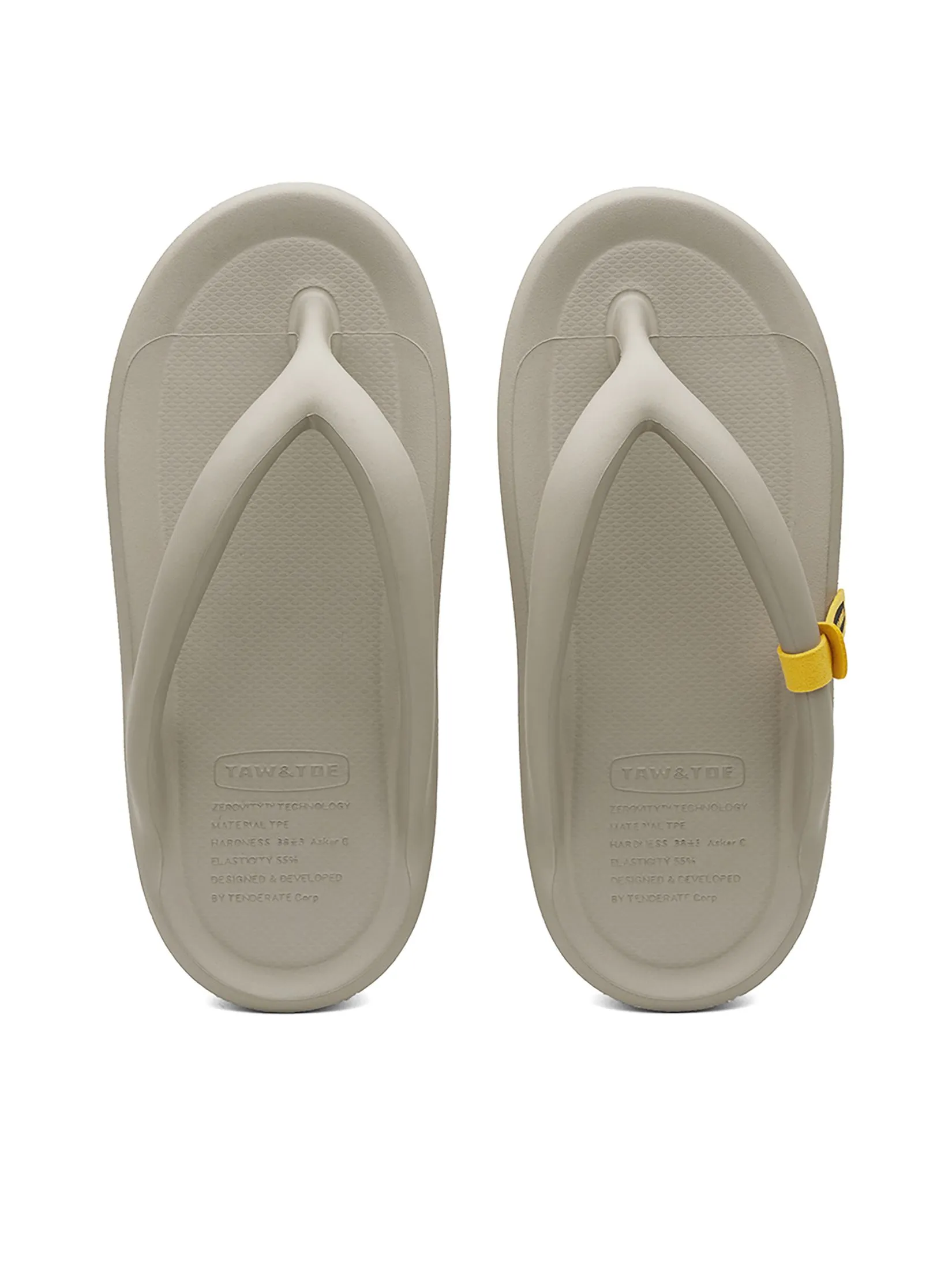 TAW&TOE Unisex Flip Flop Zerovity OG Warm Grey