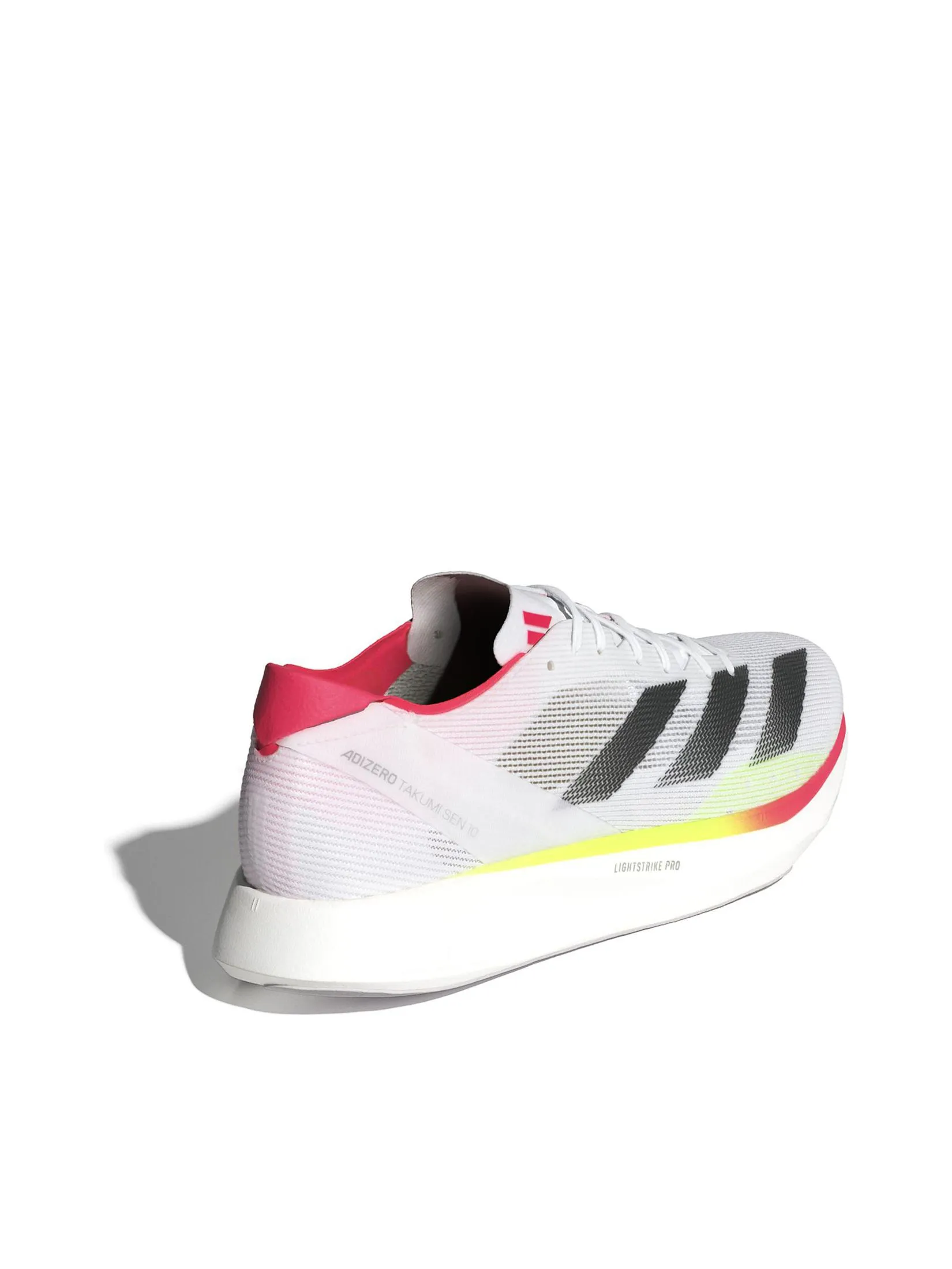 ADIDAS Men Running Shoes Adizero Takumi Sen 10 Cloud White / Core Black / Lucid Red