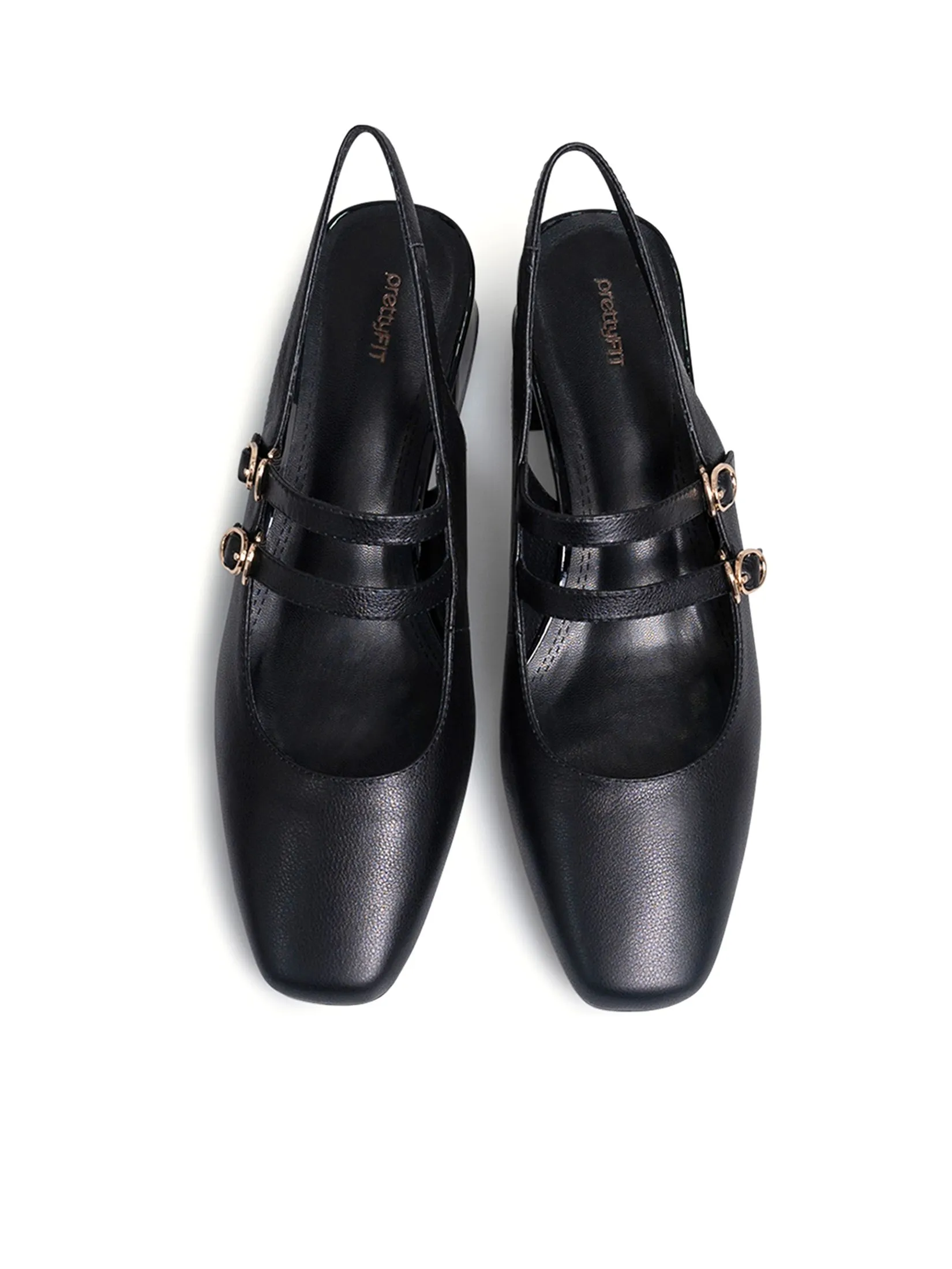 PRETTY FIT Women Heel Slippers Strap Bucket Detail