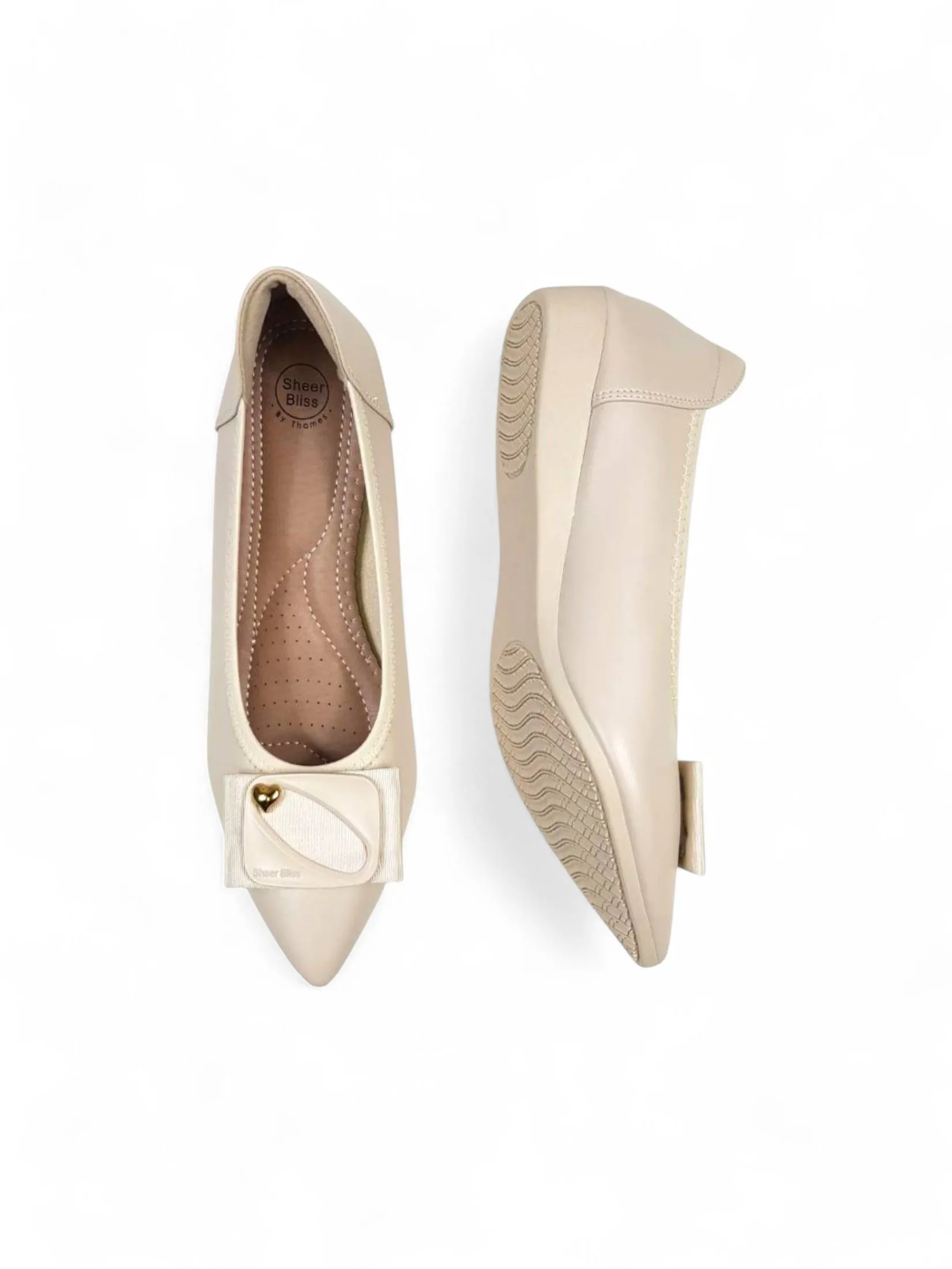 THAMES Women Flats Shoes Cream