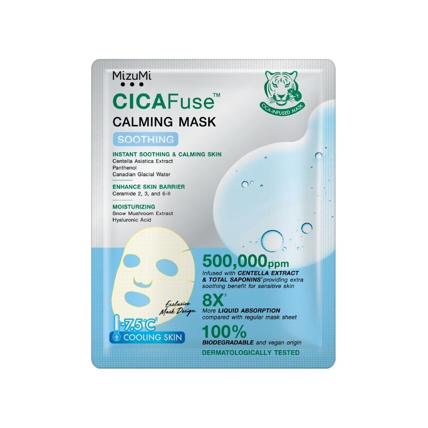 MizuMi CICAFuse Calming Mask Soothing 1'S - Blue