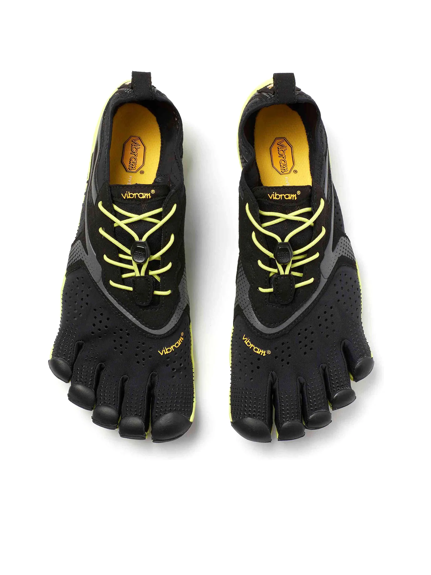 VIBRAM FIVEFINGERS Men Running Shoes VFF V-Run Black/Yellow