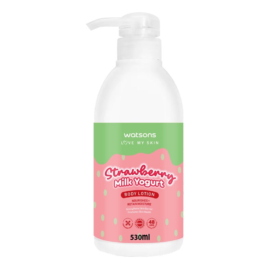 Watsons Strawberry Milk Yogurt Body Lotion 530ml.