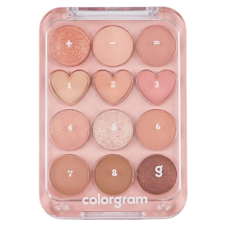 #Colorgram Pin Point Eyeshadow Palette01 - 01 Peach+Coral