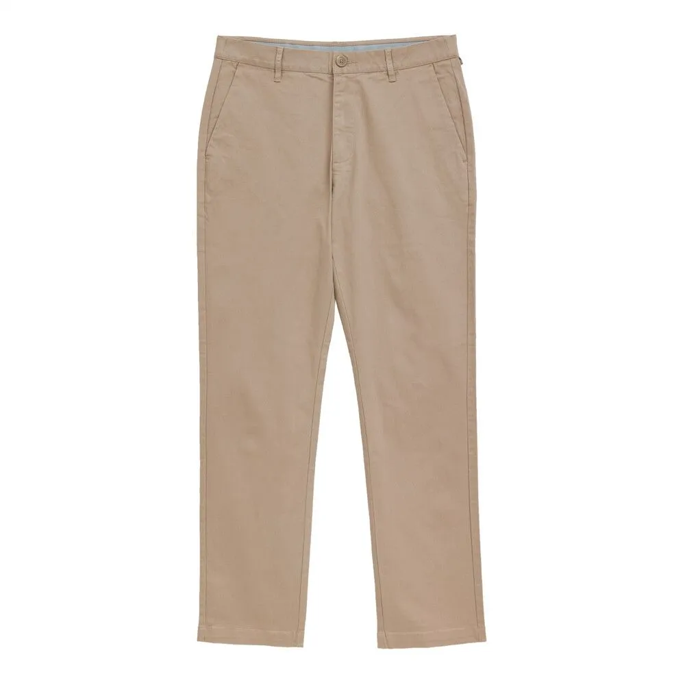 GIORDANO Khaki Men's Super Stretch Low Rise Slim Easy Care Pants (180° Expandable Waistband)