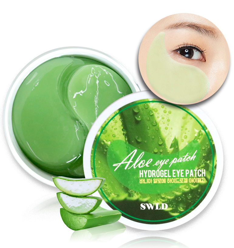 Гидрогелевые патчи для глаз с алоэ вера 60 шт