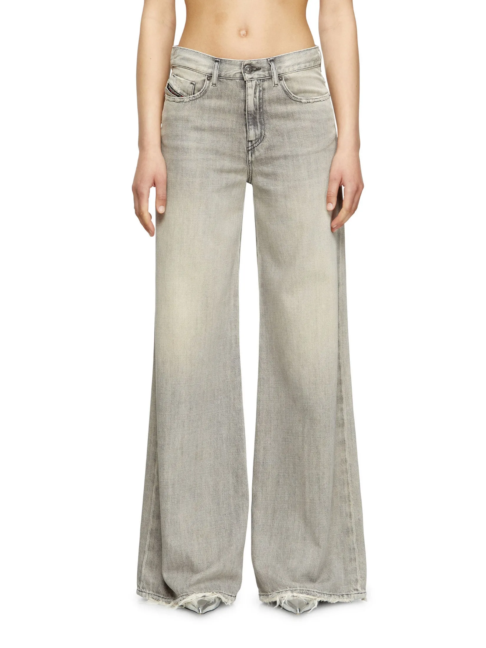 DIESEL Women Jeans Pants 1978 D-AKEMI L.30 TROUSER Grey Size - 26 EU