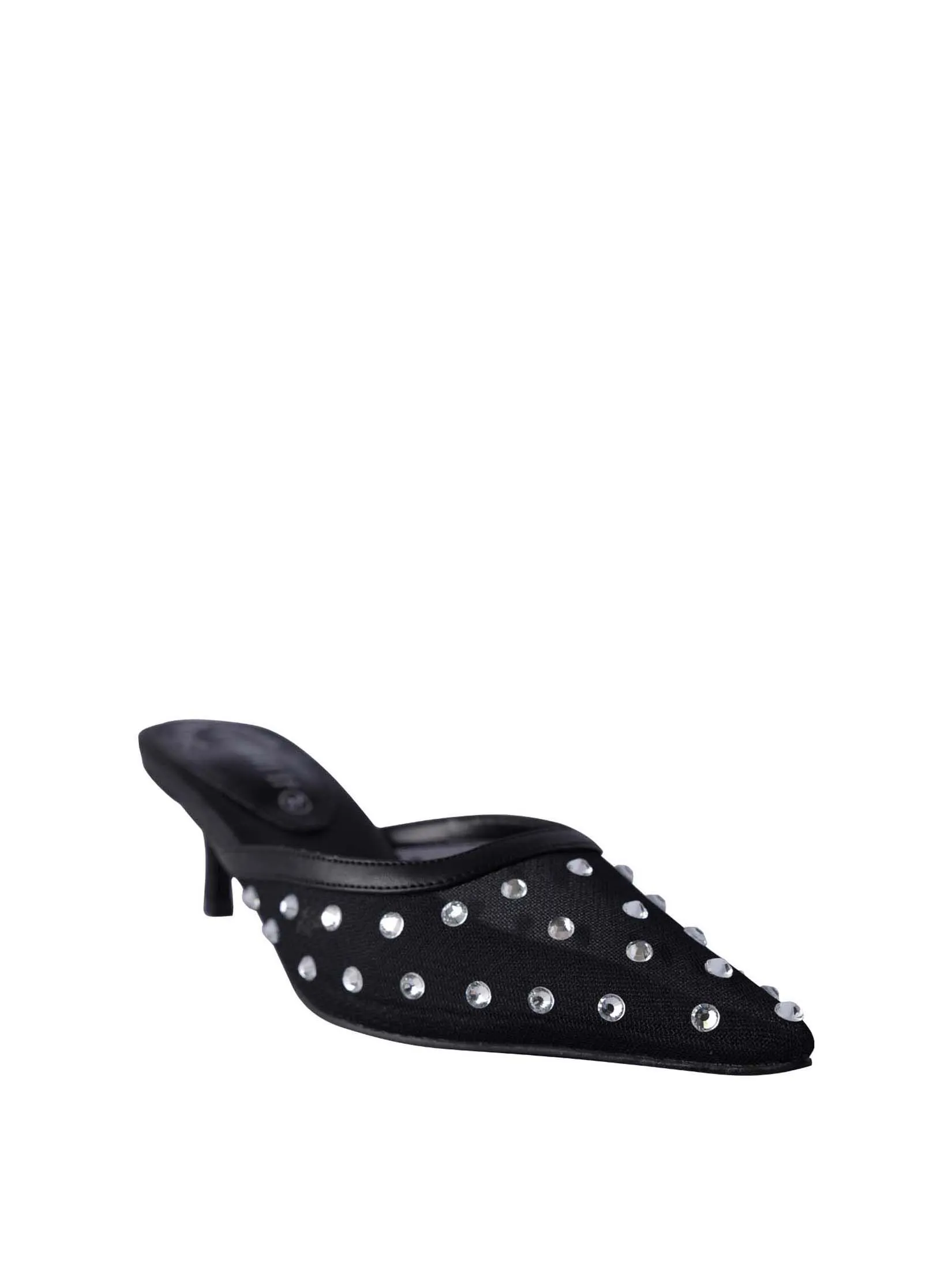 VILLAINS SF LIRA Women's Mule Heels BLACK