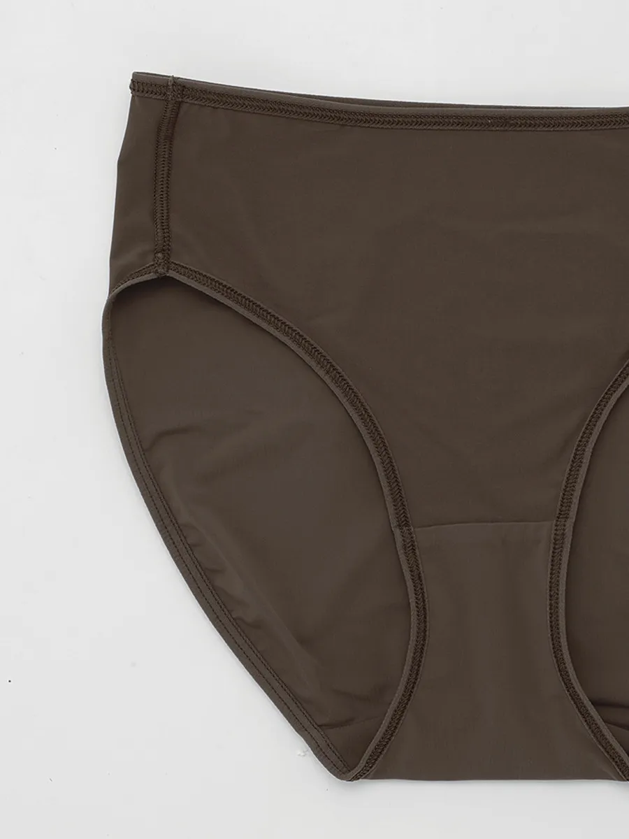 SABINA Fresh Up Mid Waisted Panty - Cocoa