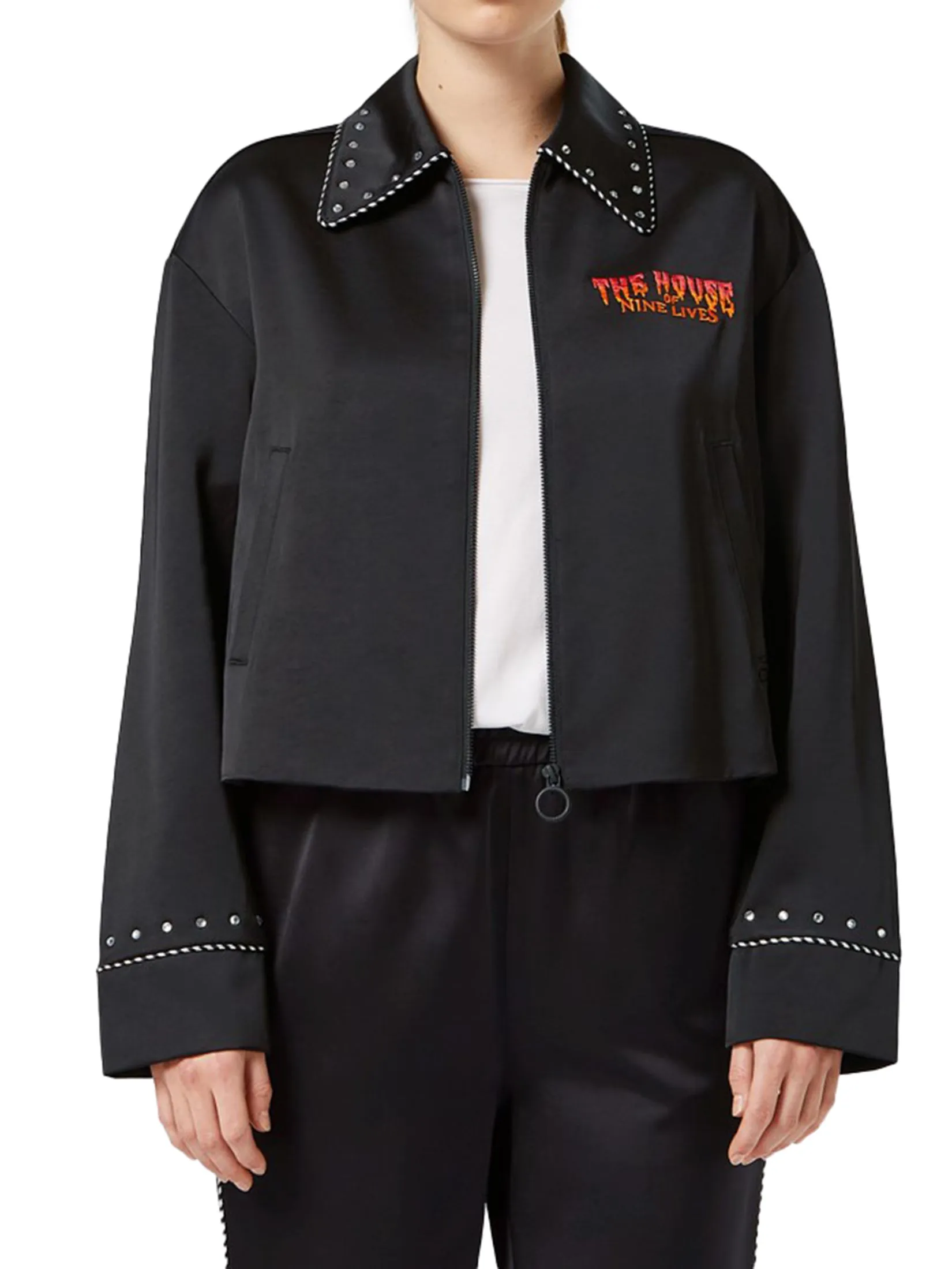 SCOTCH&SODA Women Jacket Souvenir Embroidery Black