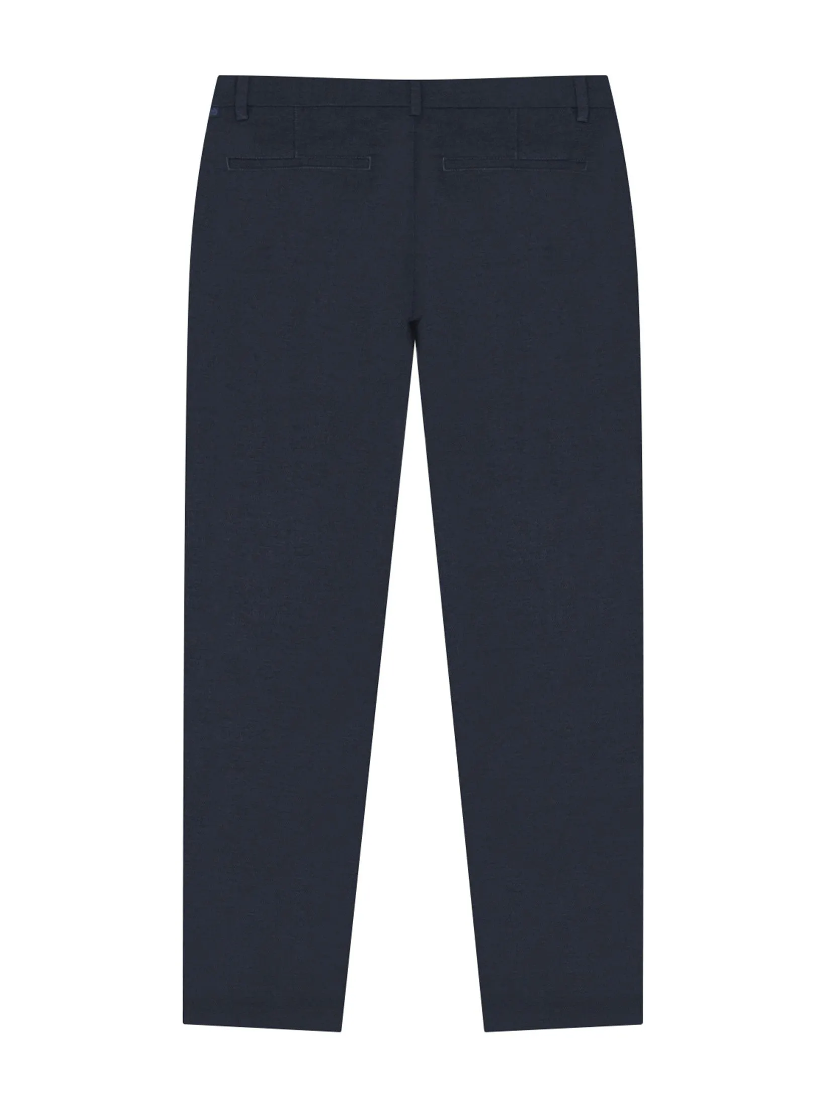 GIORDANO Men's Slim Easy Care Twill Cropped Pants (180° Elastic) Dark Heather Grey