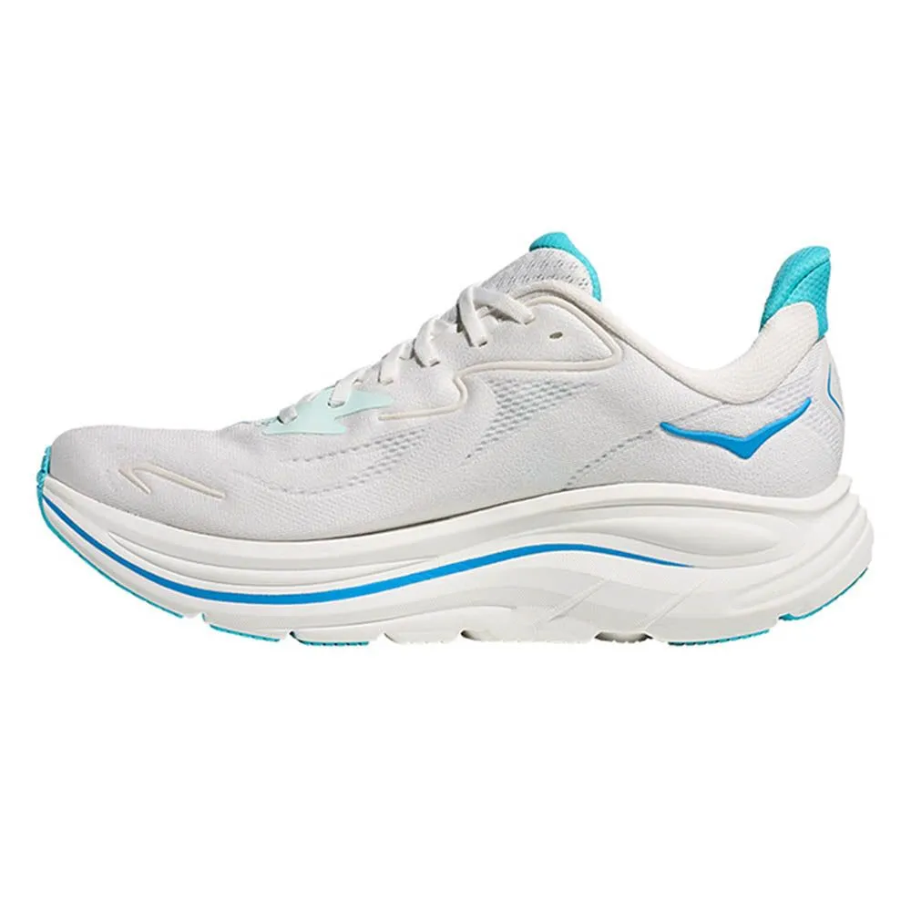 HOKA Men Running Shoes Clifton 10 Wide White - HO229SH382EETH