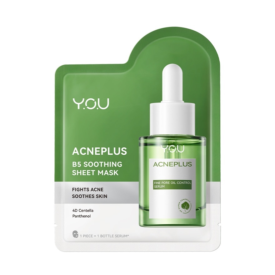 Y.O.U Acne Plus B5 Soothing Sheet Mask 1 Sheet - White