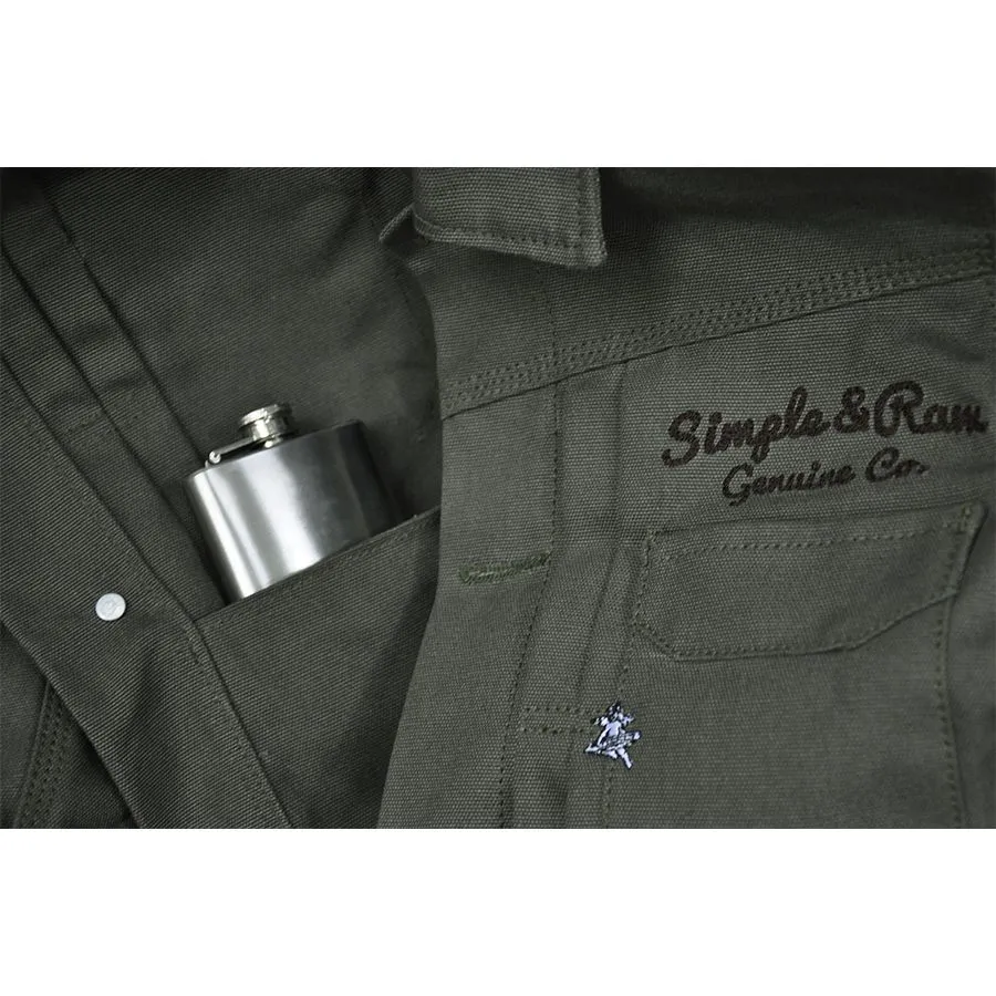 SIMPLE&RAW Jack Canvas Jacket Jk904-Bk-S Black