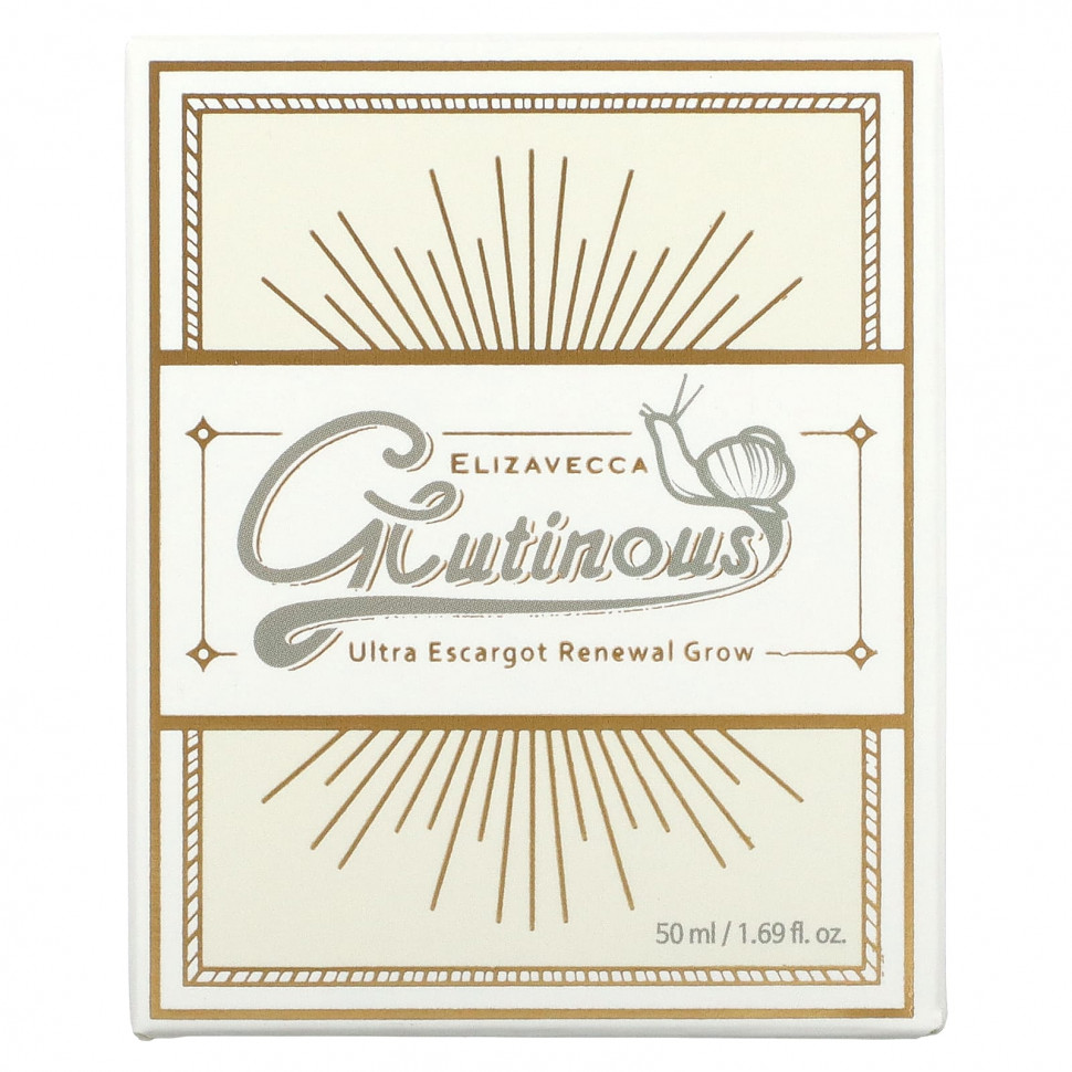Elizavecca, Glutinous, Ultra Escargot Renewal Grow, 50 мл (1,69 жидк. Унции)