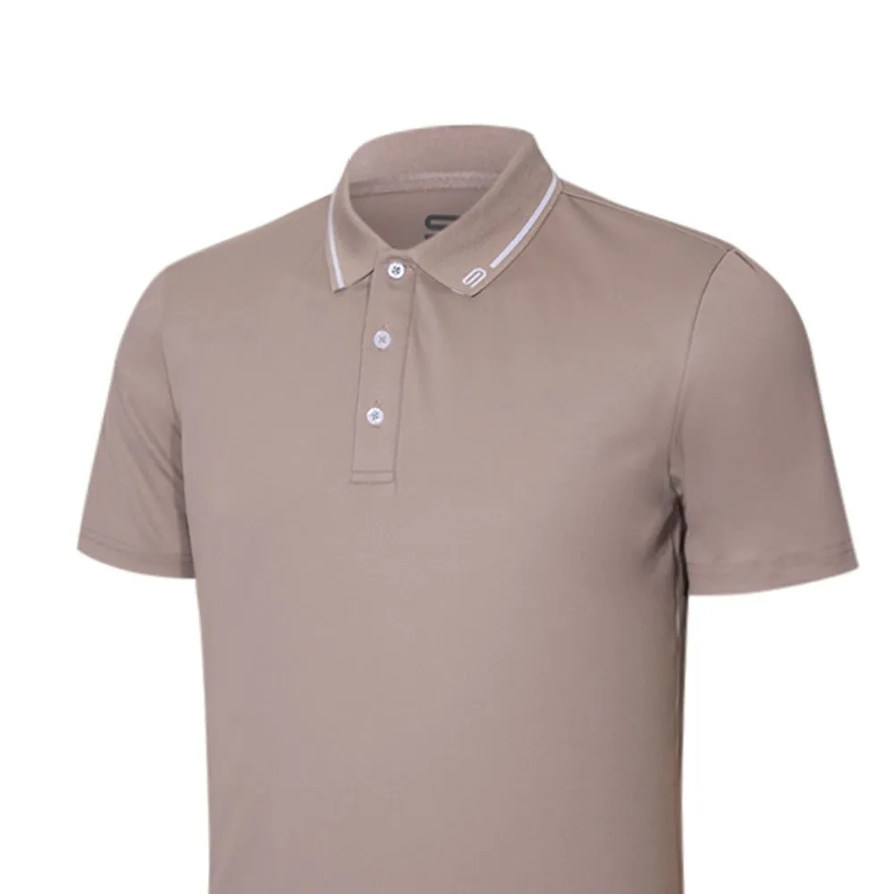 9NINE Men Golf Polo Shirt N25GOPOM02 Brown - 9N358AP706EGTH