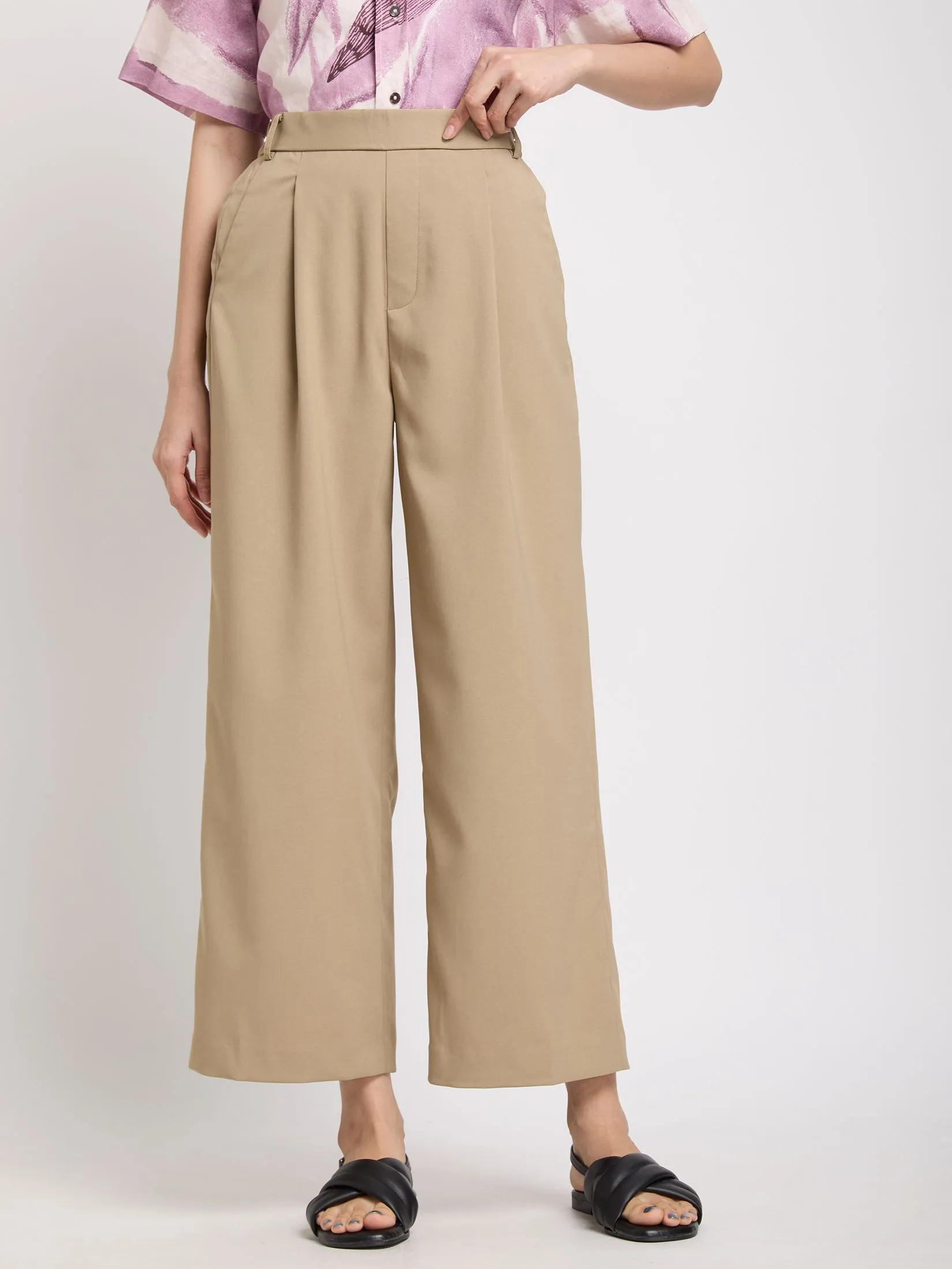 SIMPLICITY Women Pants Plain Tone