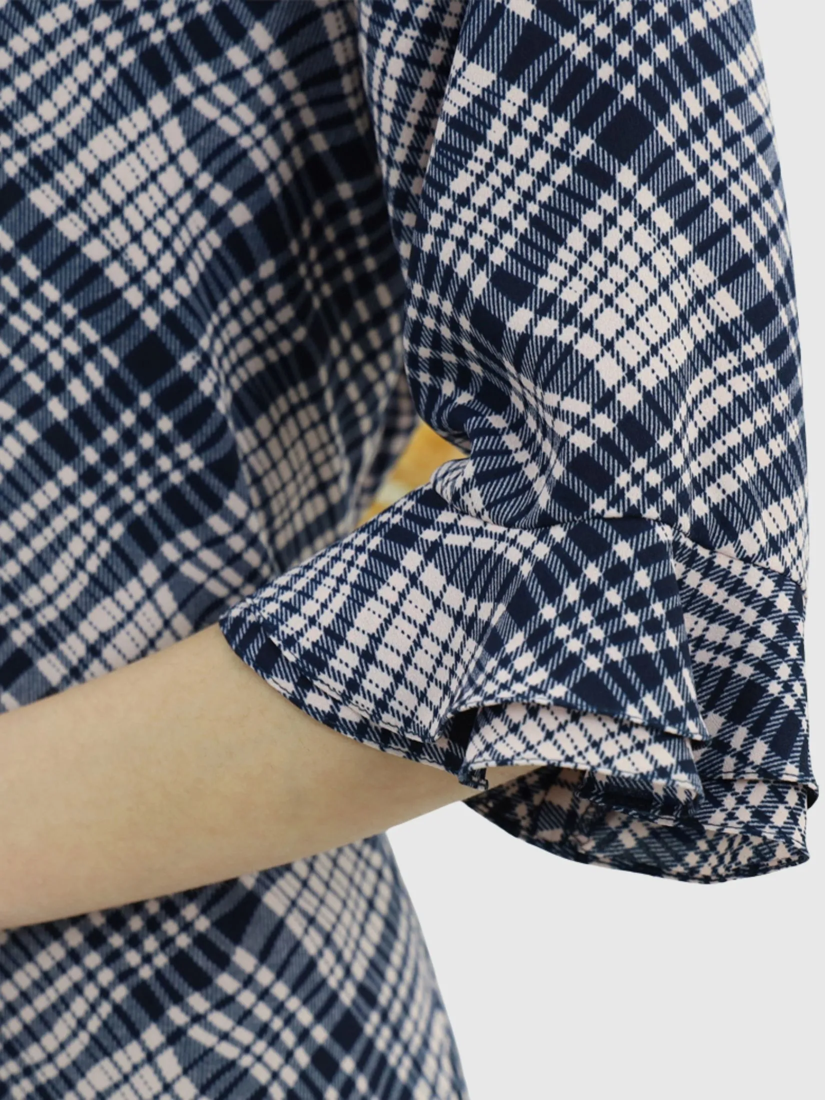 VERONIQA Women Dress Long Sleeves Chiffon Dobby Pink