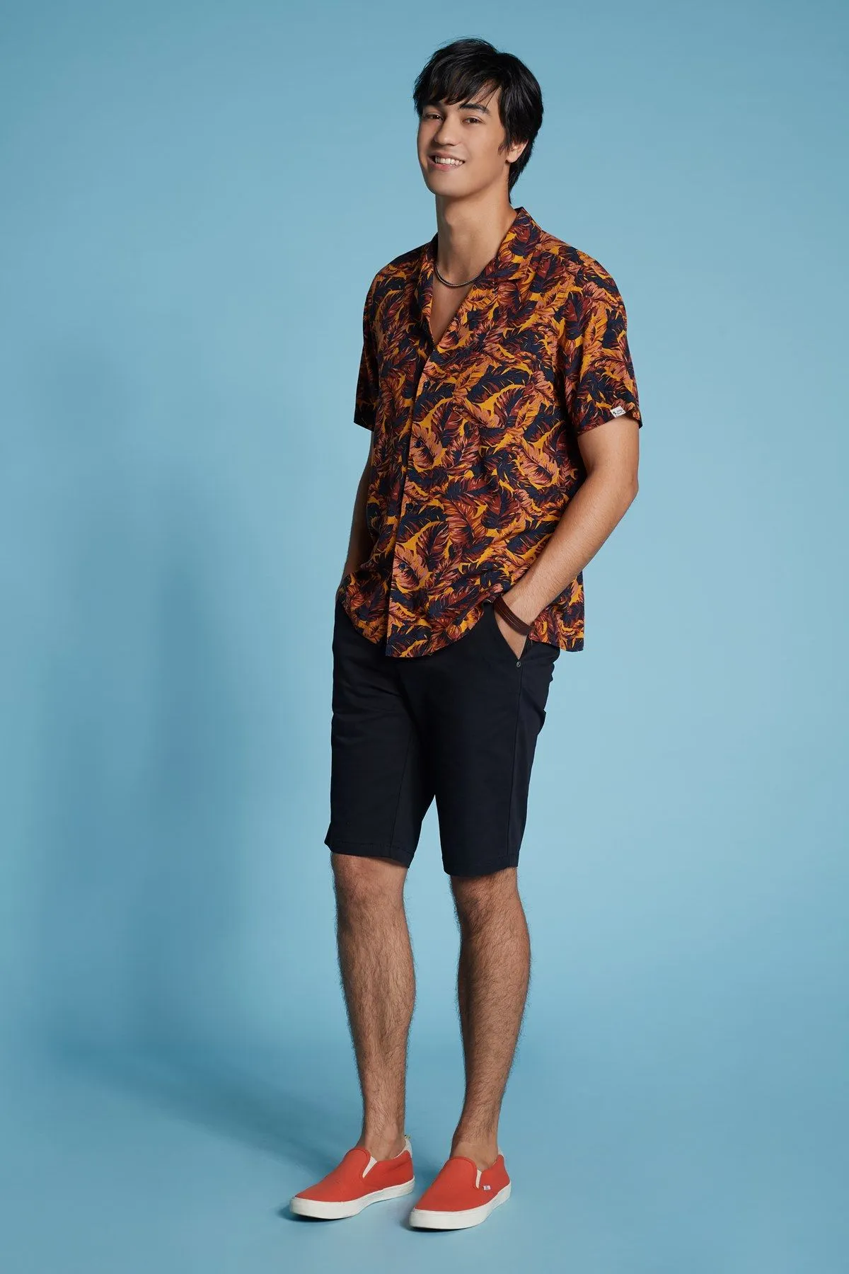 MC JEANS Black short pants MCJZ026