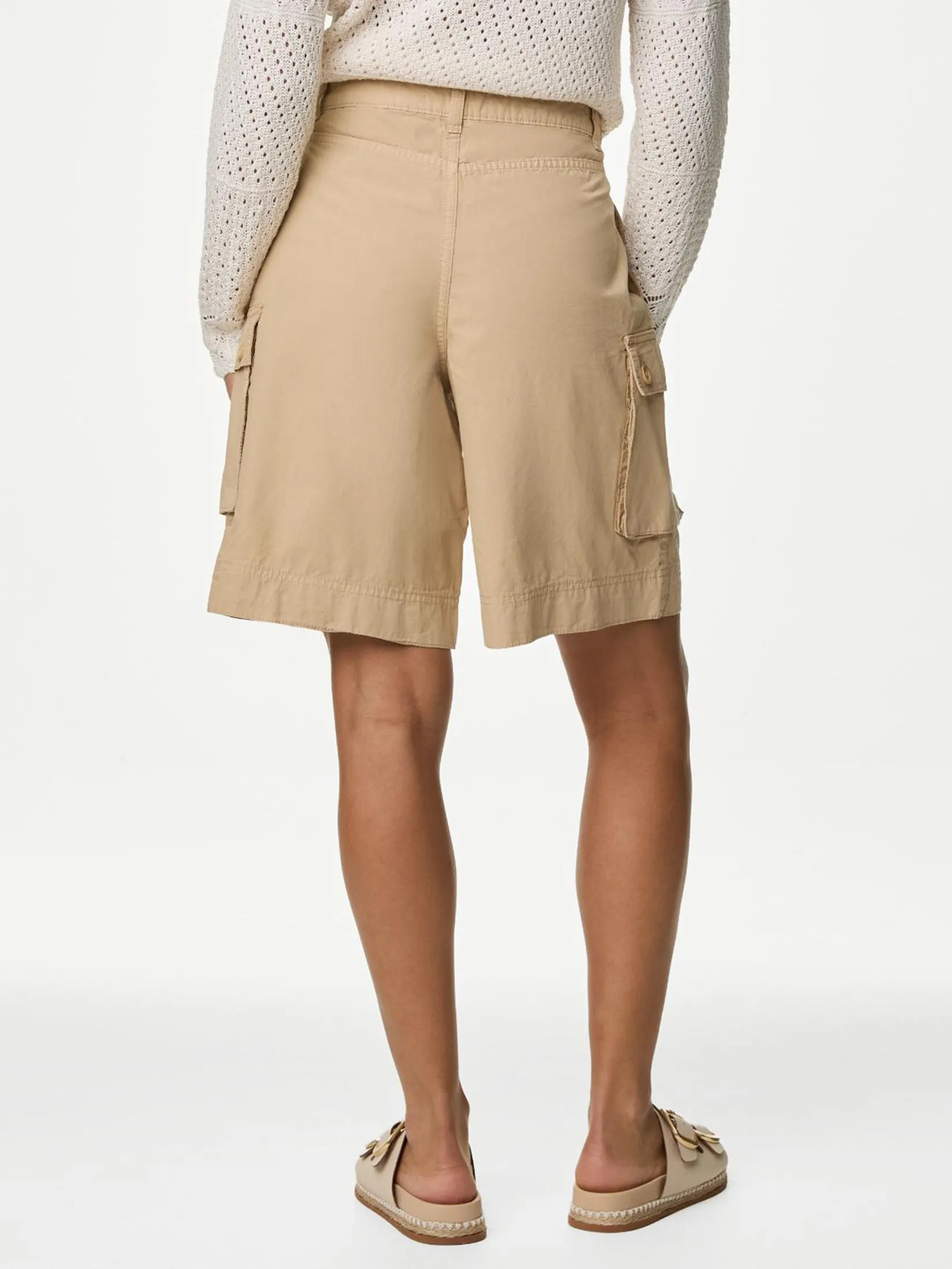 MARKS & SPENCER Women Cargo Shorts Pure Cotton