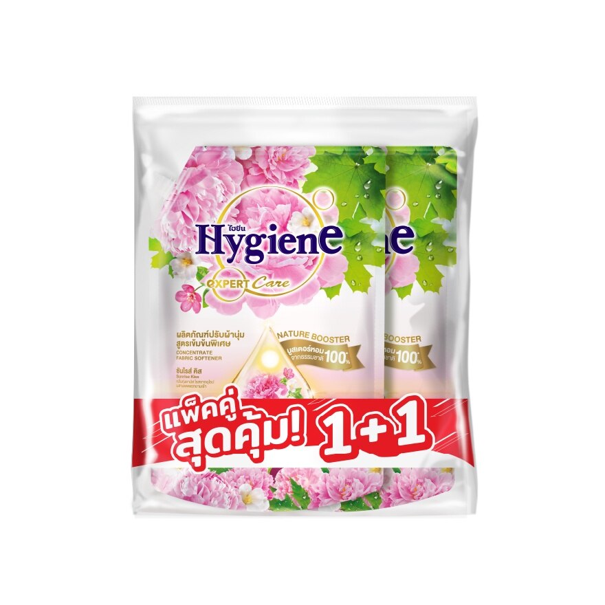 Hygiene ConcentrateFabricSoftener ExpertCare Nature Booster SunriseKissRefill1000MlX2 - Pink