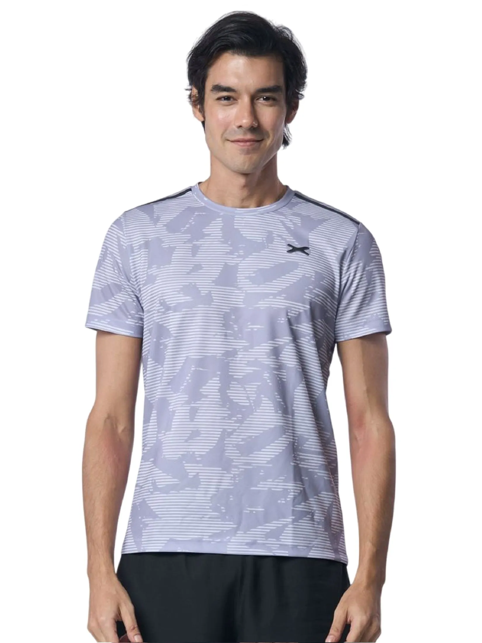 XOLO Grey MEN WILD LEAF T-SHIRT (040120) Size - 3XL