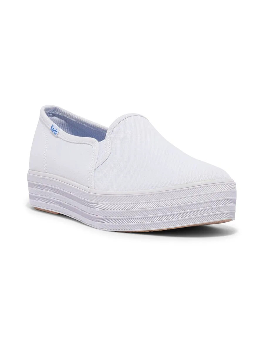 KEDS Women Triple Decker Canvas White