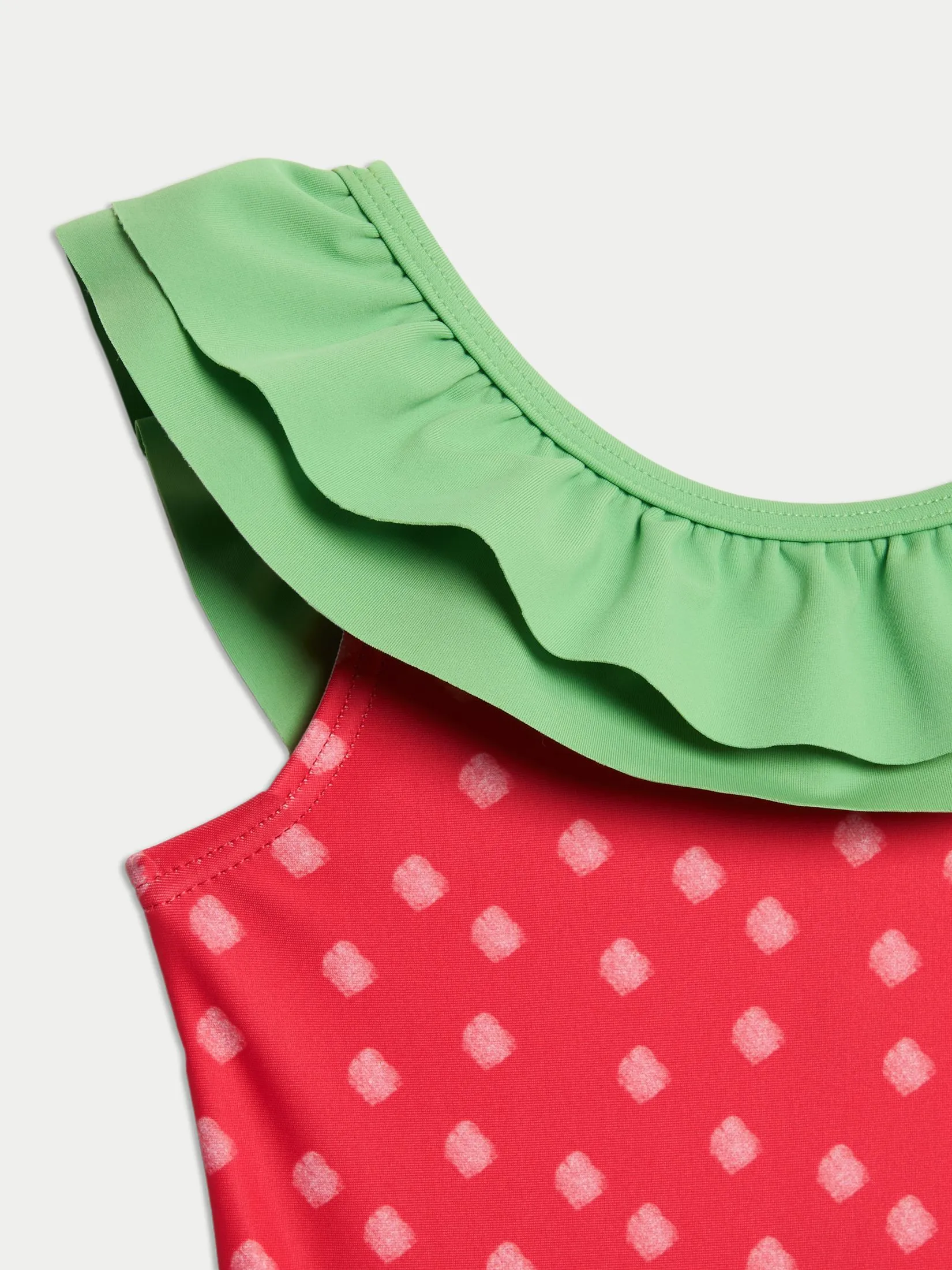 MARKS & SPENCER KIDS Girl Toddler Swimsuit Strawberry Print Red Mix