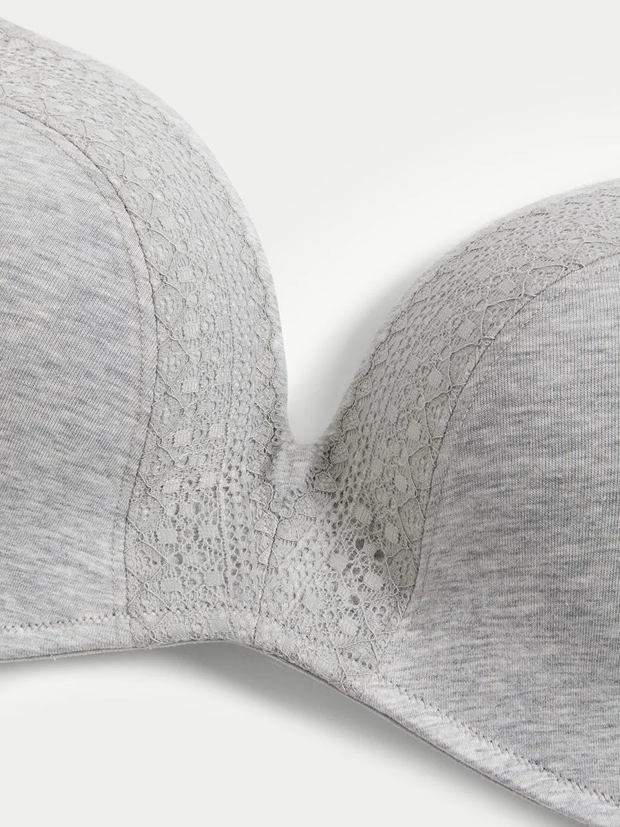 MARKS & SPENCER Women Push Up Bra Cotton with Cool Comfort Non Wired