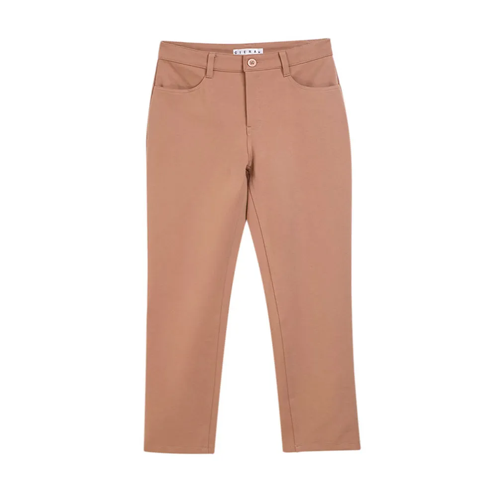 CIERA Beige Taper Knit Pants No.131225-B