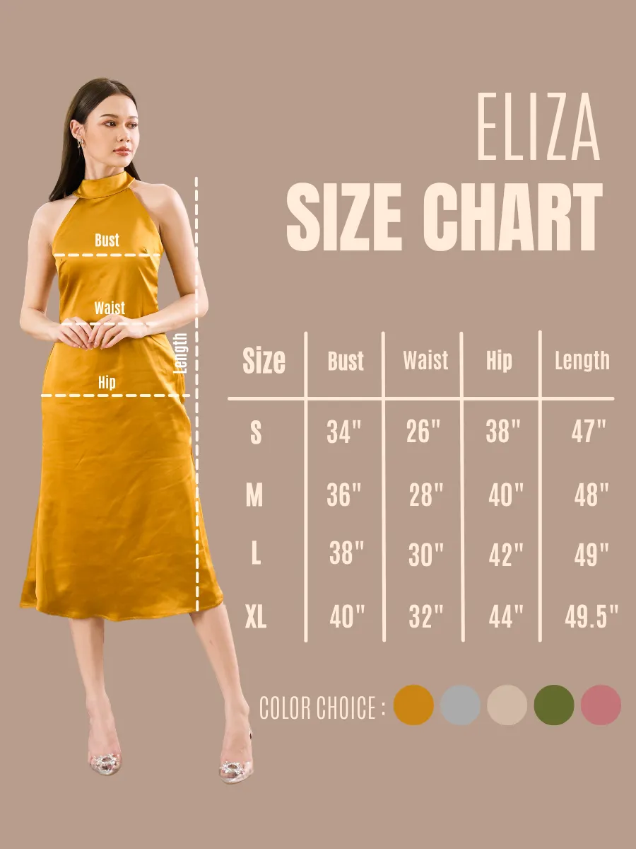 ROSE THE LABEL Gold Eliza Dress