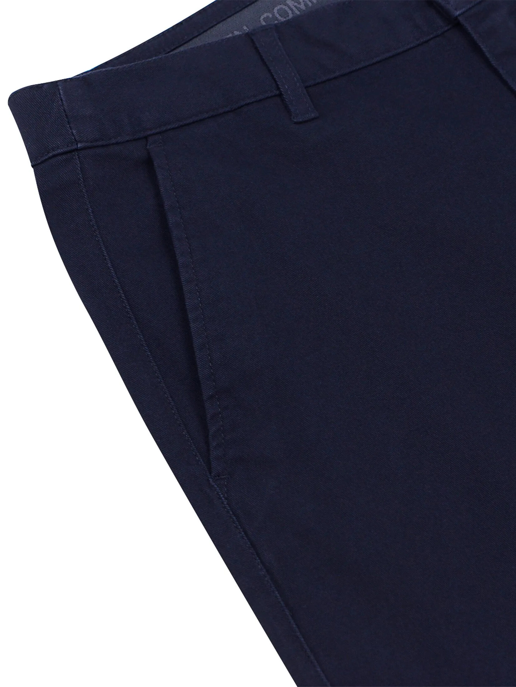 GIORDANO Men's Low-Rise Skinny Stretch Pants (180° Elastic Waistband) Navy blue