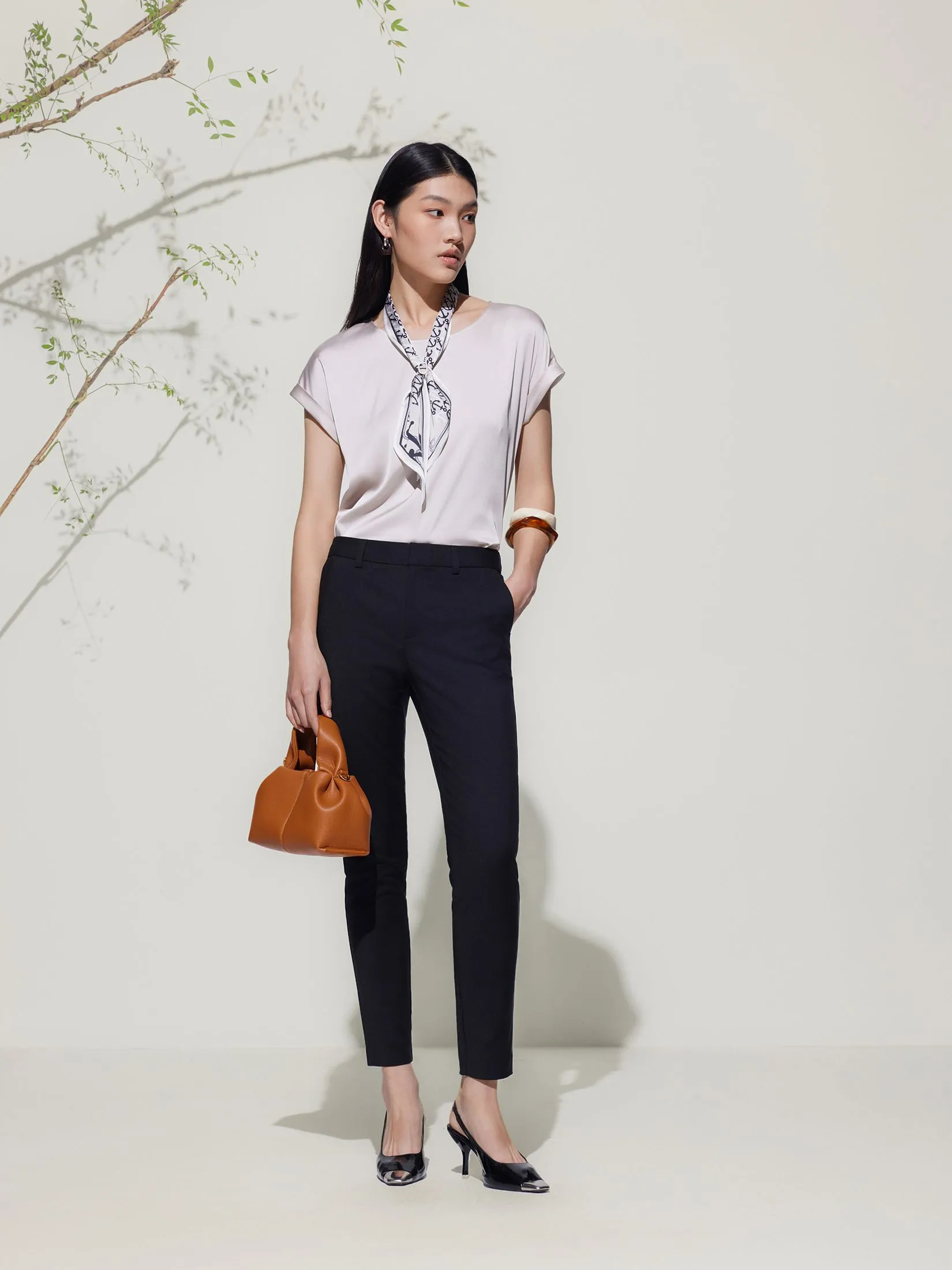 G2000 Women Clothing Cotton Blend Ankle Skinny Casual Pants  Ankle Skinny Shape - Black