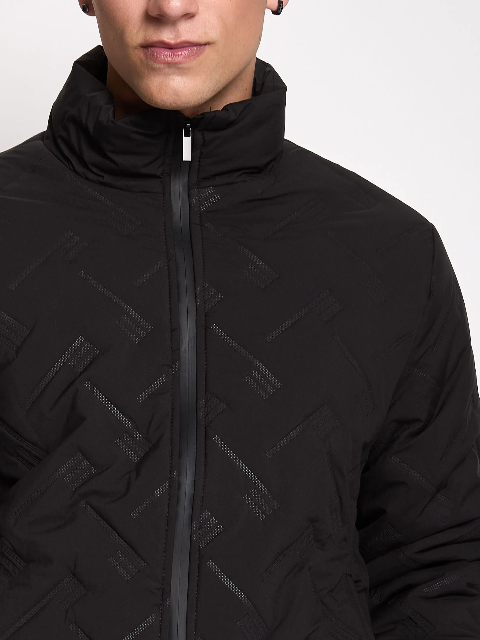 PACIFIC UNION Men Bomber Jacket Black