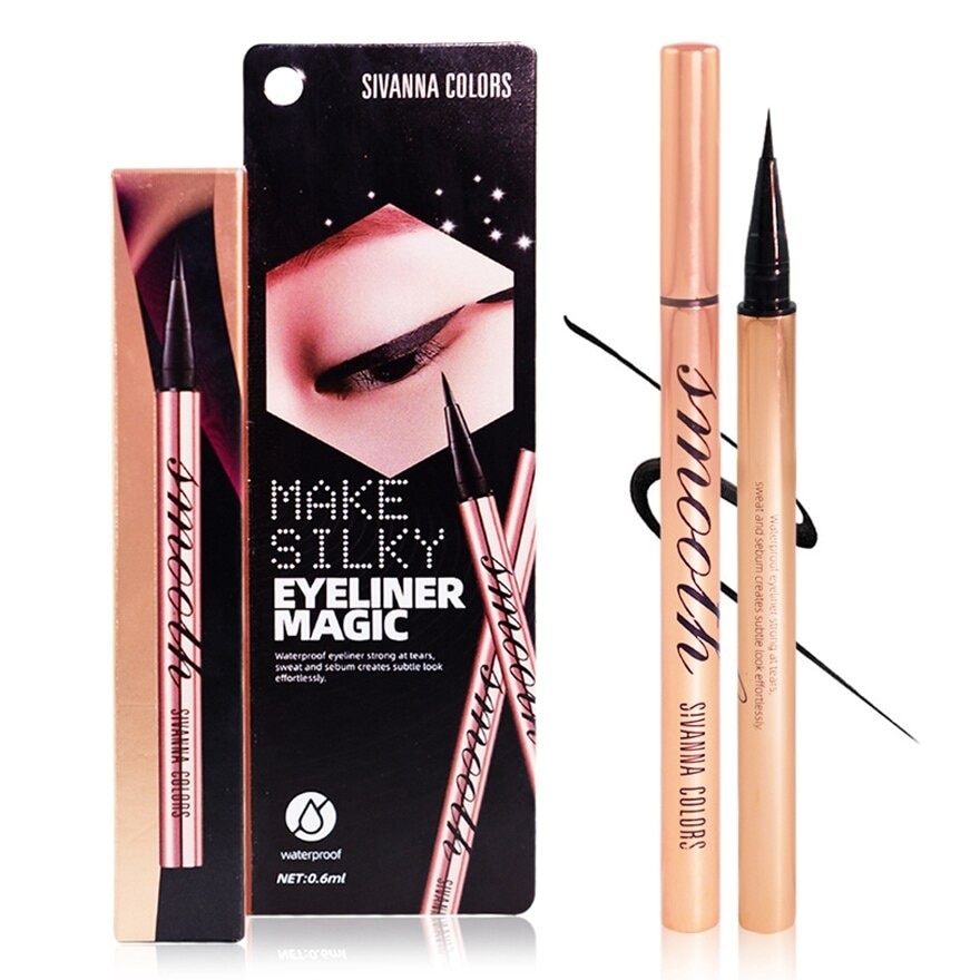 Sivanna Make Silky Eyeliner Magic 0.6ml. Black - Black