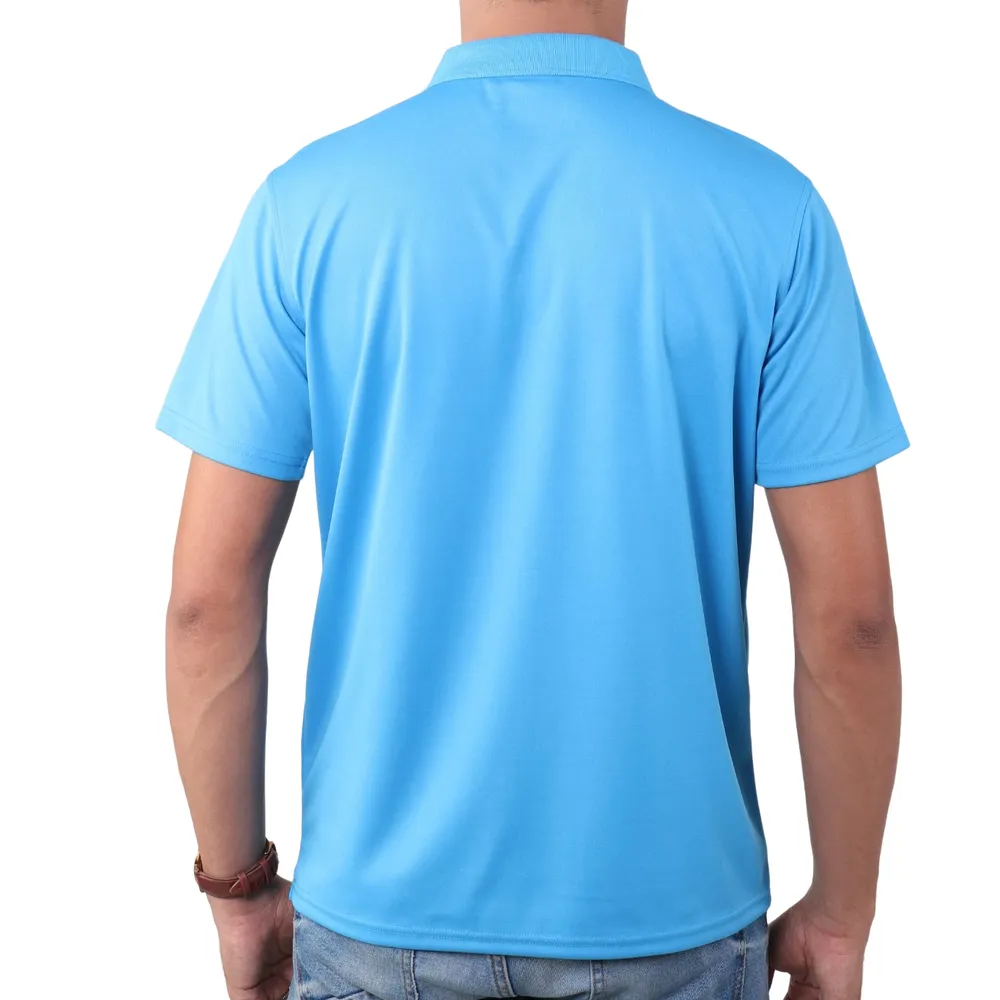 GRAND SPORT Light blue Men's polo shirt (012586)