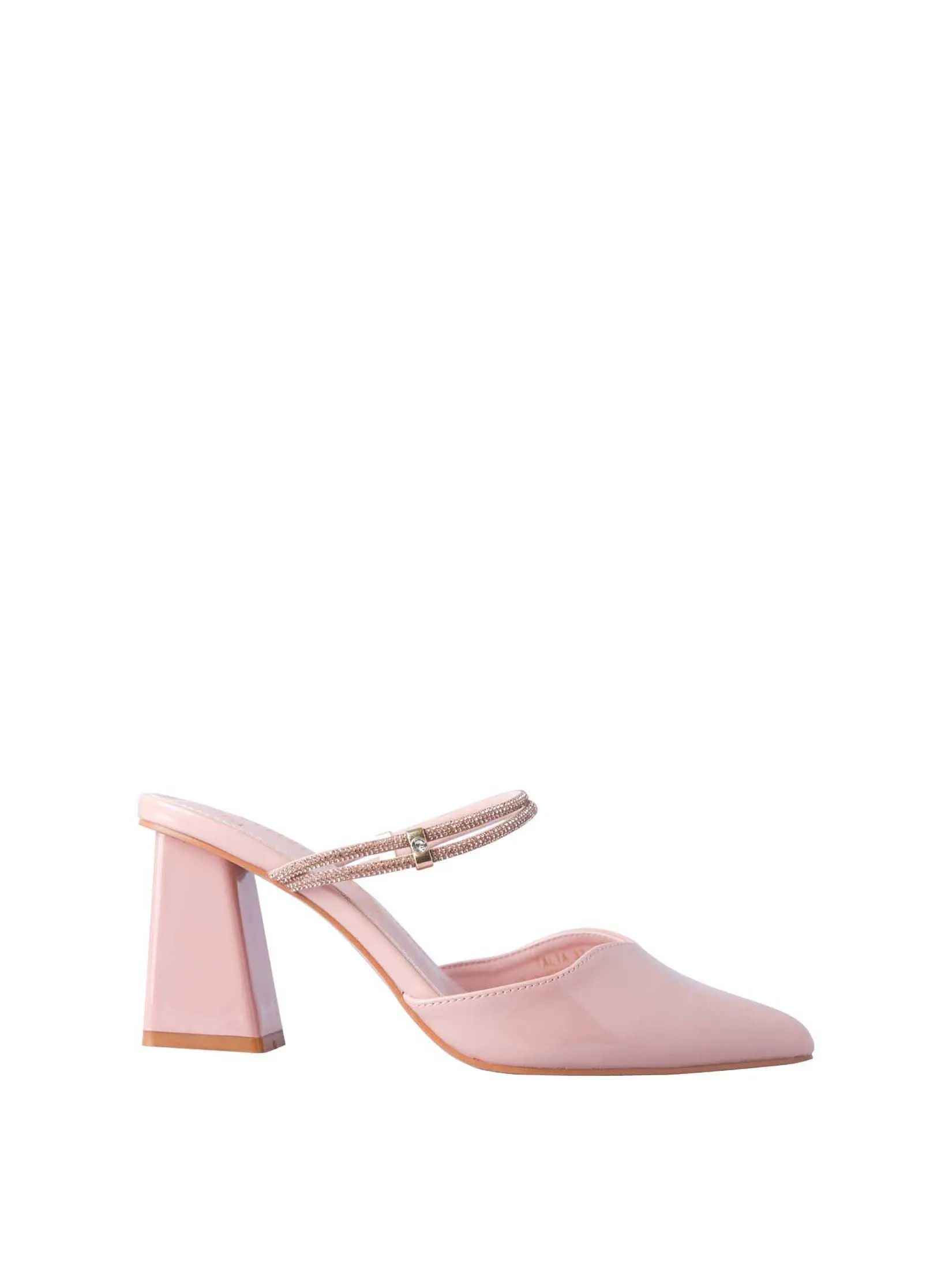 VILLAINS SF TALIA Women's Mule Heels PINK PATENT