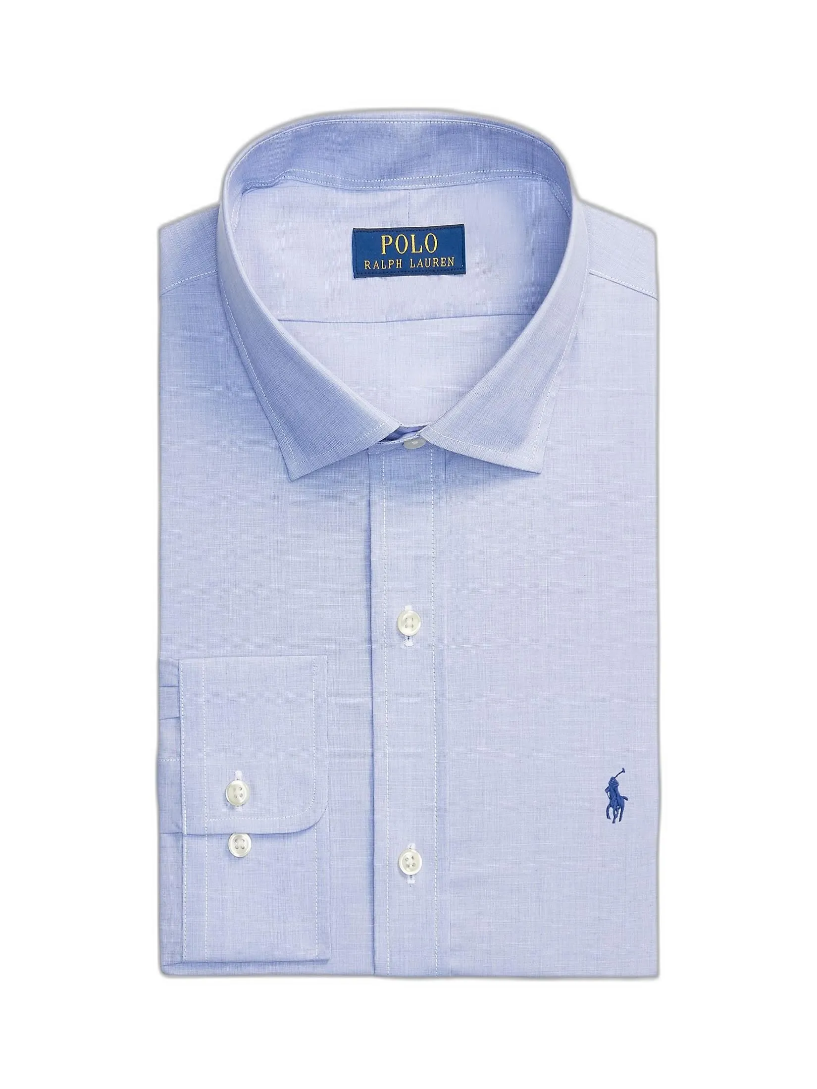 POLO RALPH LAUREN Men Shirt Dress-Custom Fit Poplin Shirt MNPODSH37620464-Blue