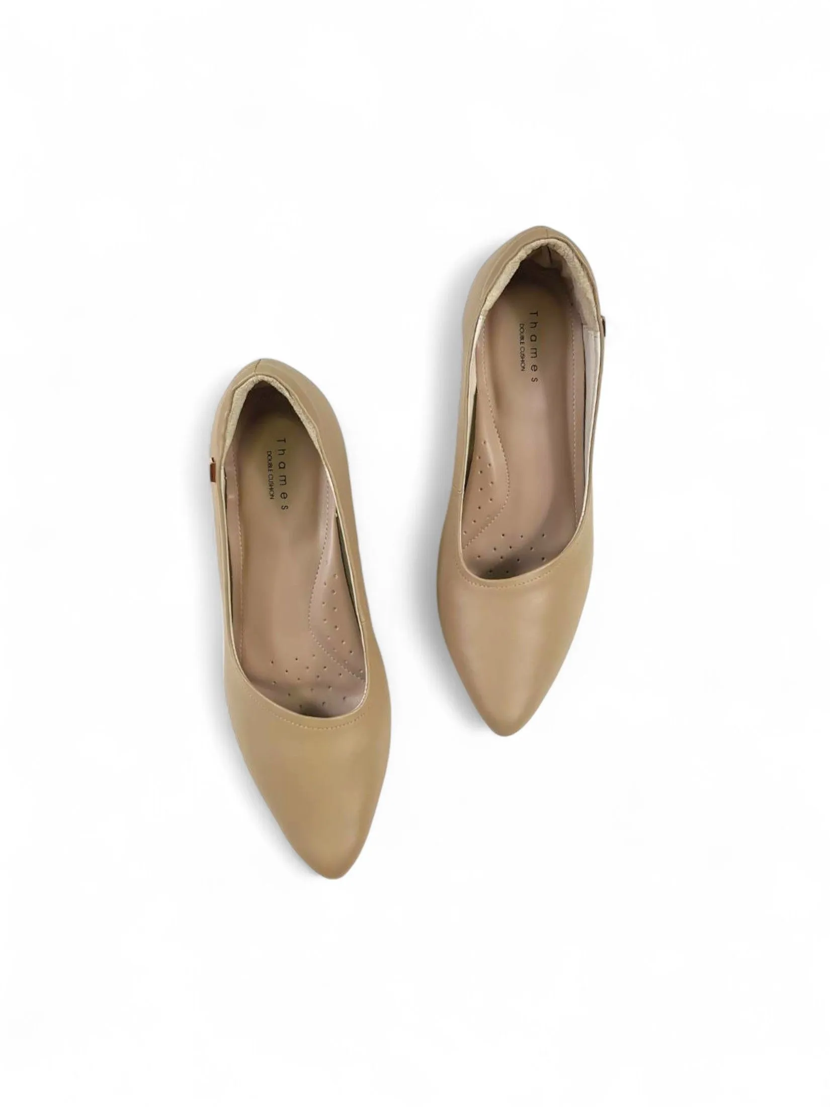 THAMES Women 2.8 inch high heel shoes beige