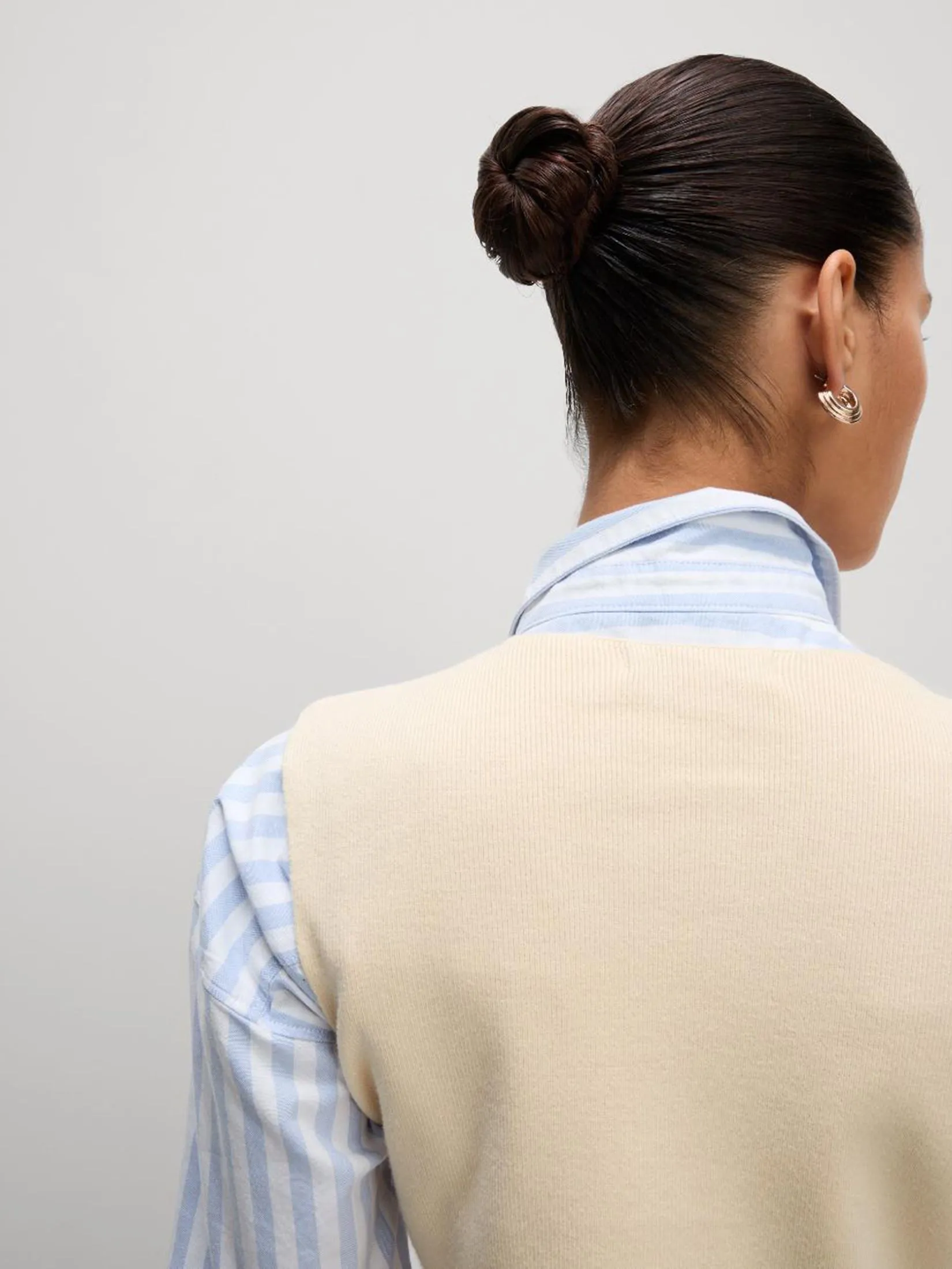 MARKS & SPENCER Women Waistcoat Knitted Soft Touch V-Neck