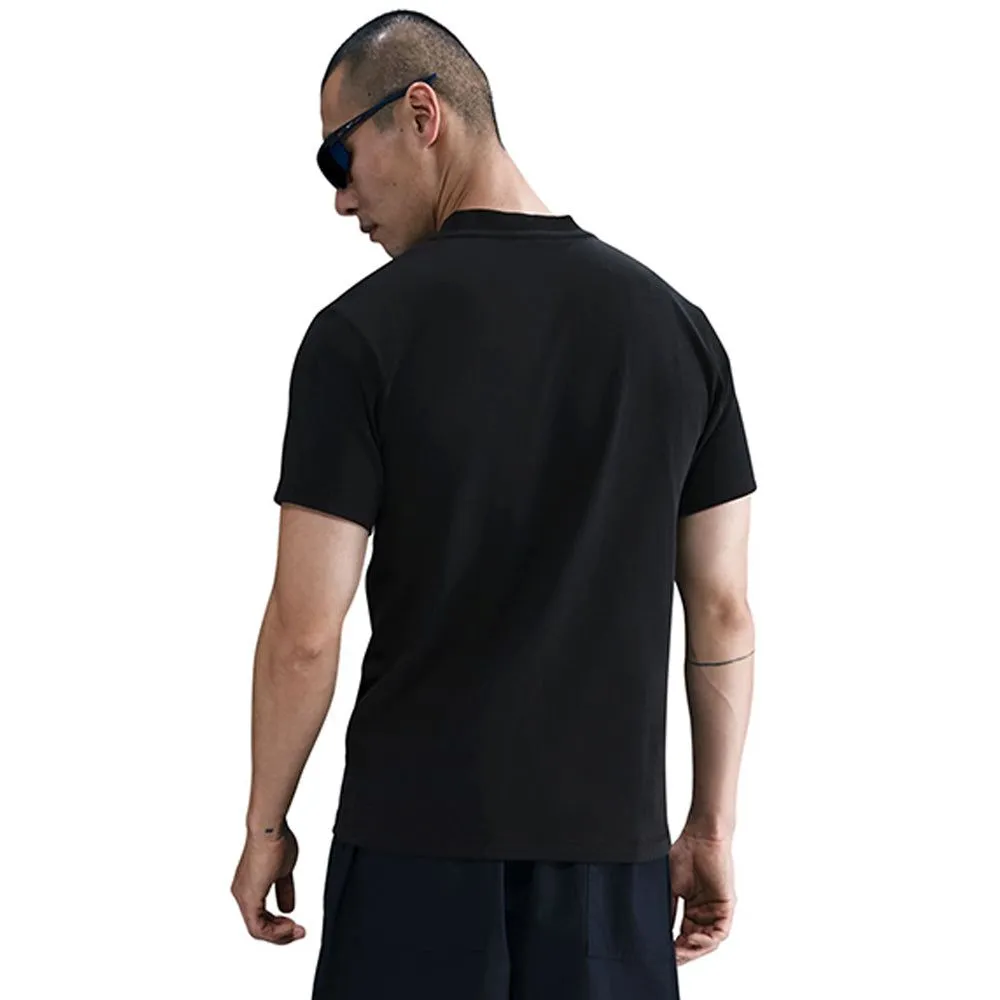 NIKE Men T-Shirt Club Henry Black - NI083AP244EMTH