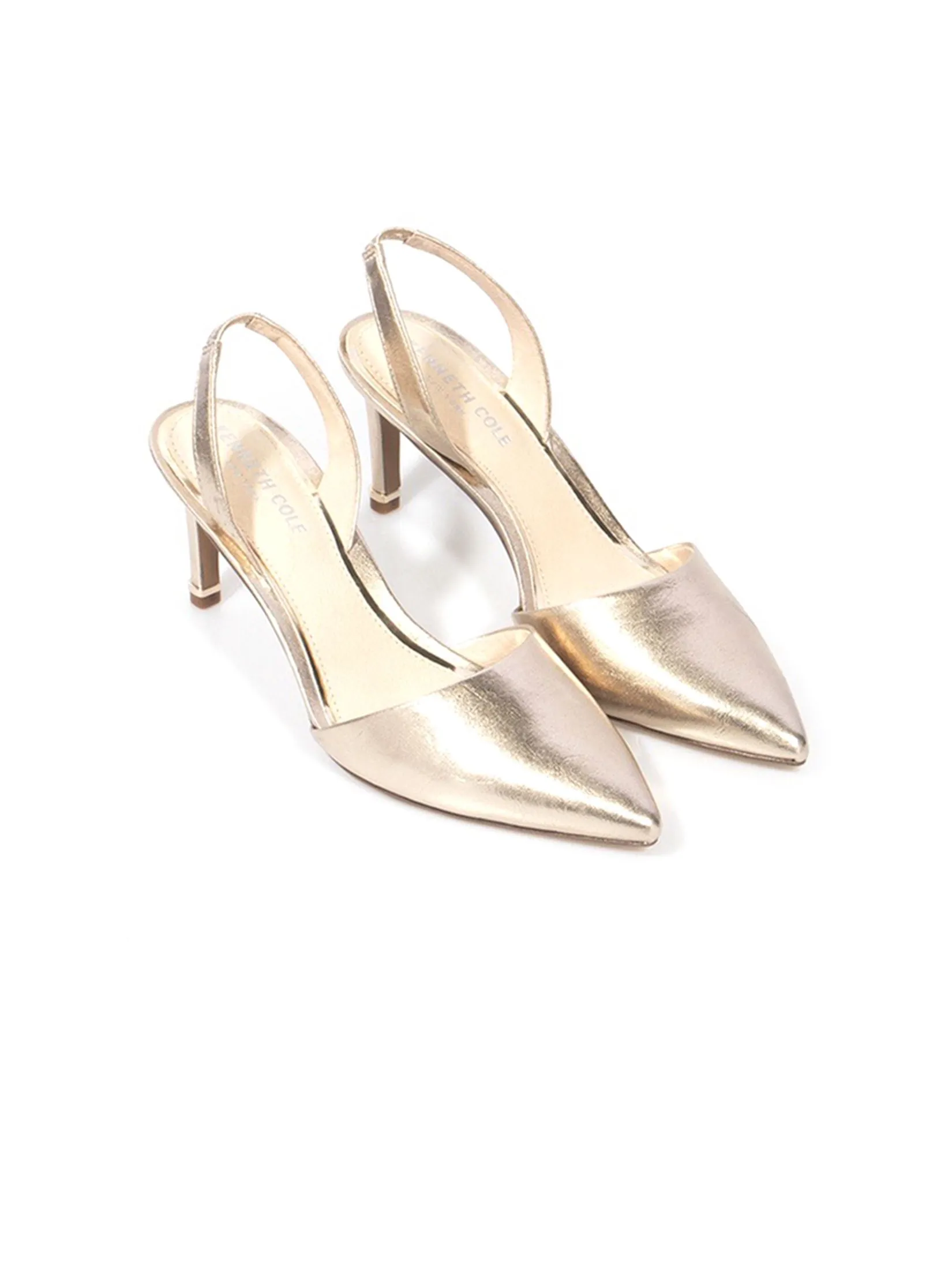 KENNETH COLE WOMEN HEELS RILEY 70 SLING / CHAMPAGNE