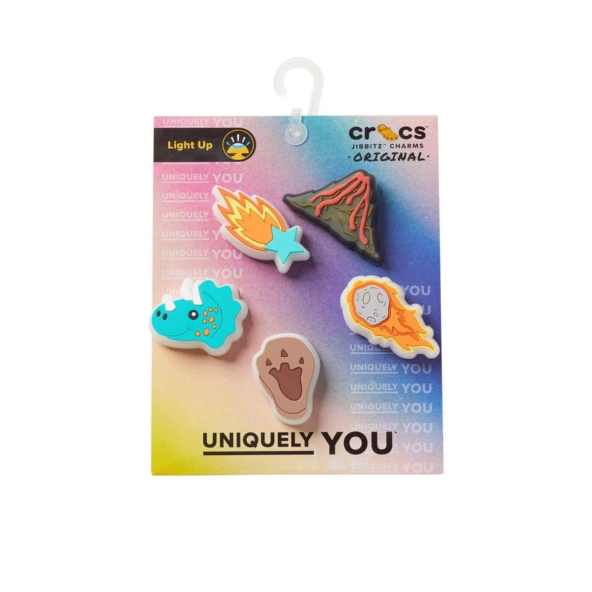 CROCS Jibbitz Shoes Charm Lights Up Mesozoic Era 5-Pack Multi Color - CR024AC059DXTH