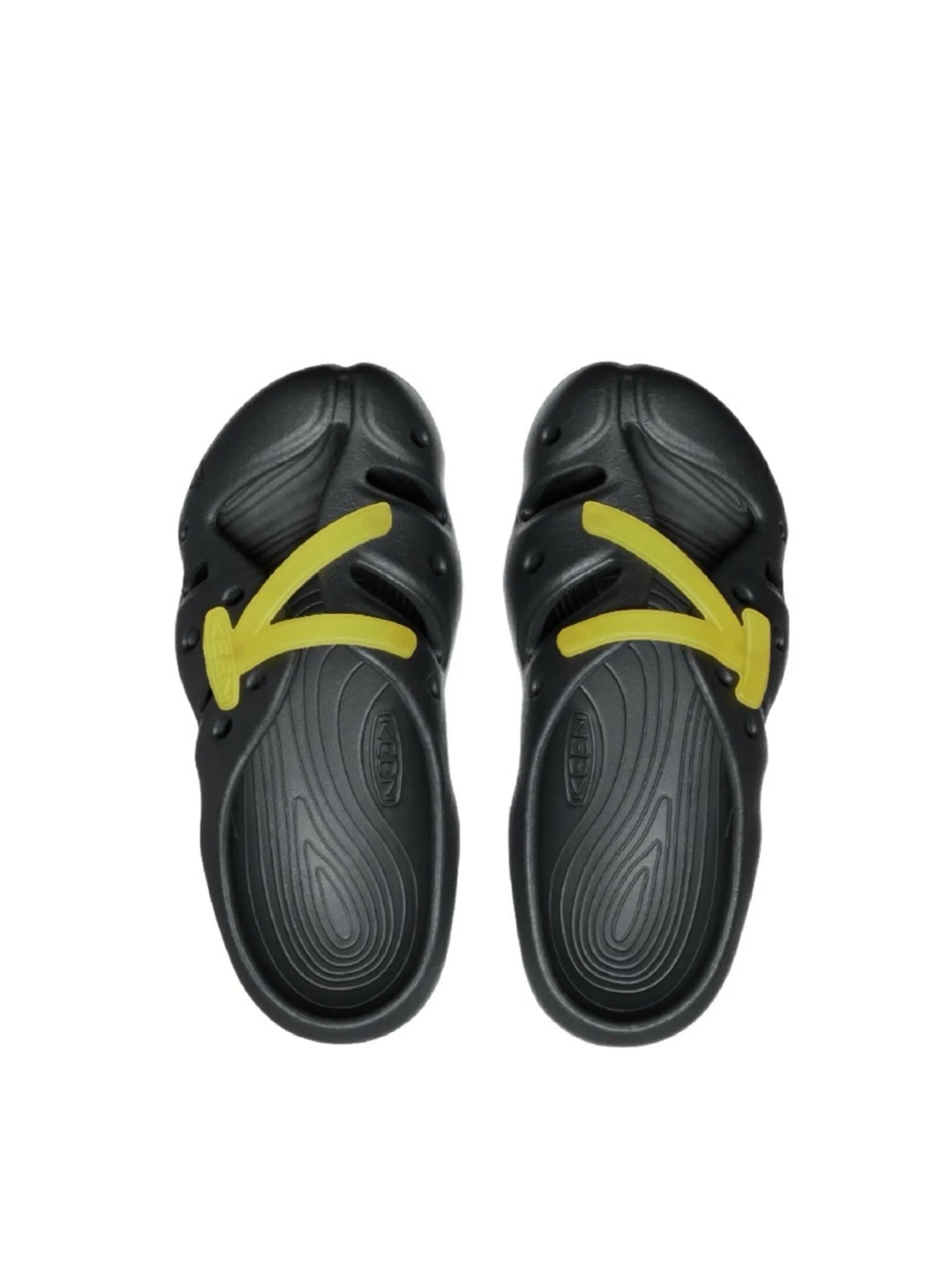 KEEN All Gender Sandals YOGEEZ (BLACK/KEEN YELLOW)