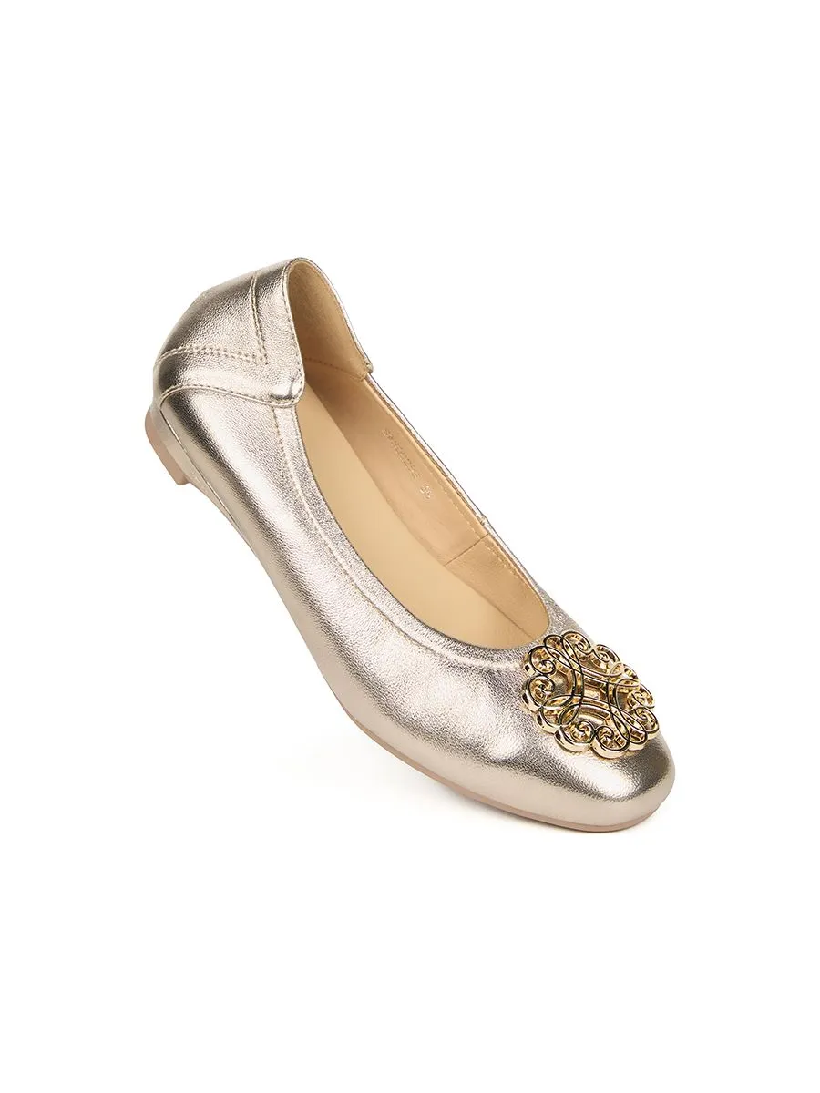 SHU WOMEN  SOFY SOFA 0.5" INFINITE HEART - DELUXE GOLD