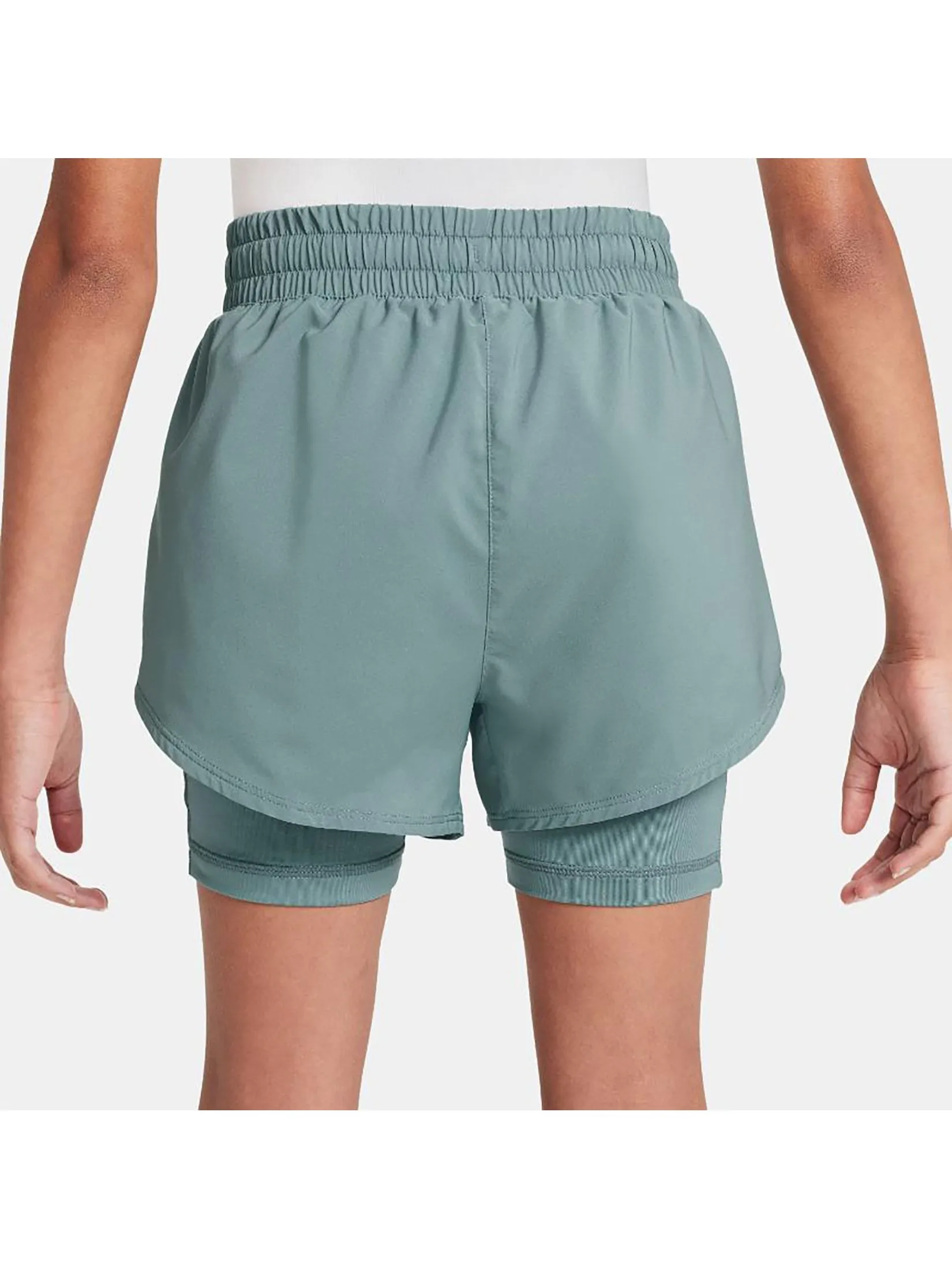 NIKE KIDS Girl Shorts Dri-FIT 3" 2-in-1 HF8237-017 Cannon/White