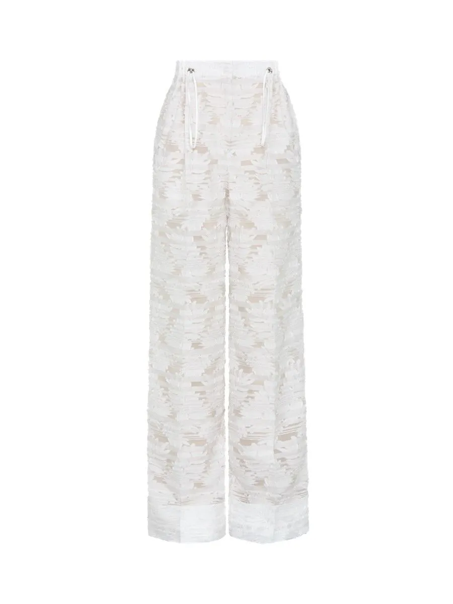 ASAVA ( SS24 ) Carina High-waisted Women Pants White