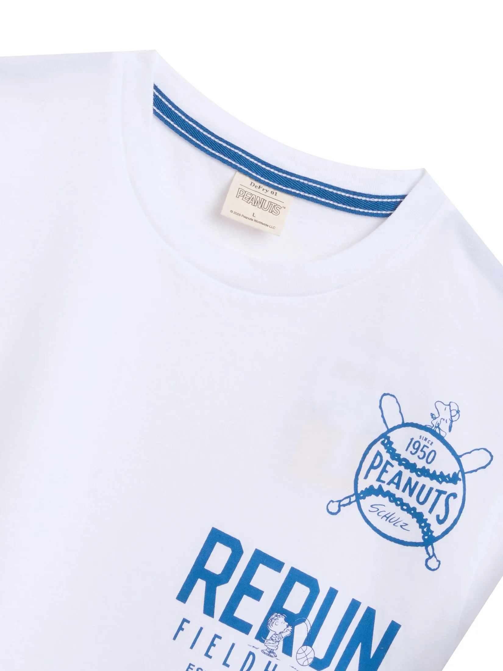 DEFRY 01 Men T-Shirt Short Sleeves Snoopy 2505FTSM044 White