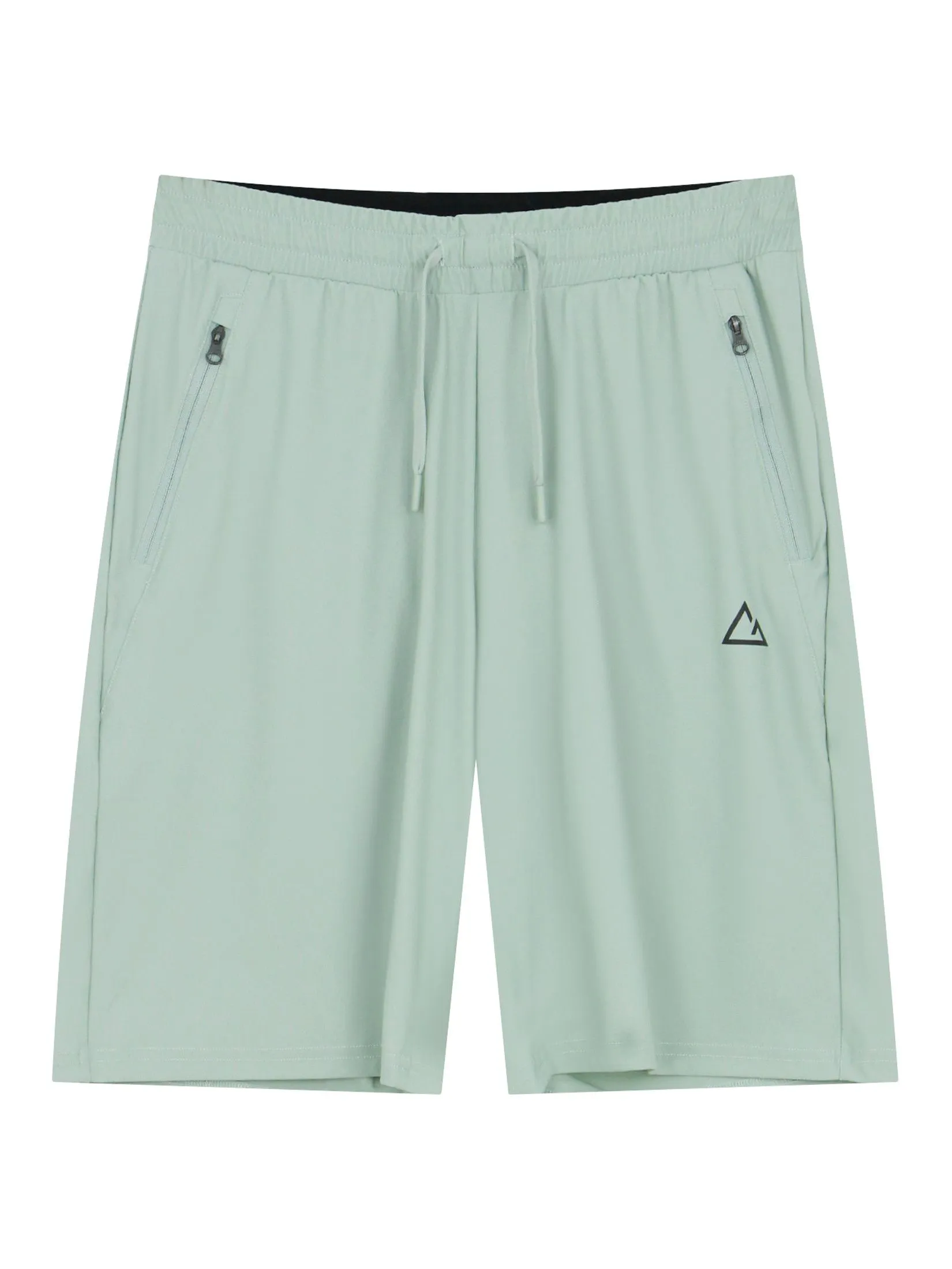 GIORDANO Men's Regular Ice Cool Shorts (G-Motion) Aqua Gray green
