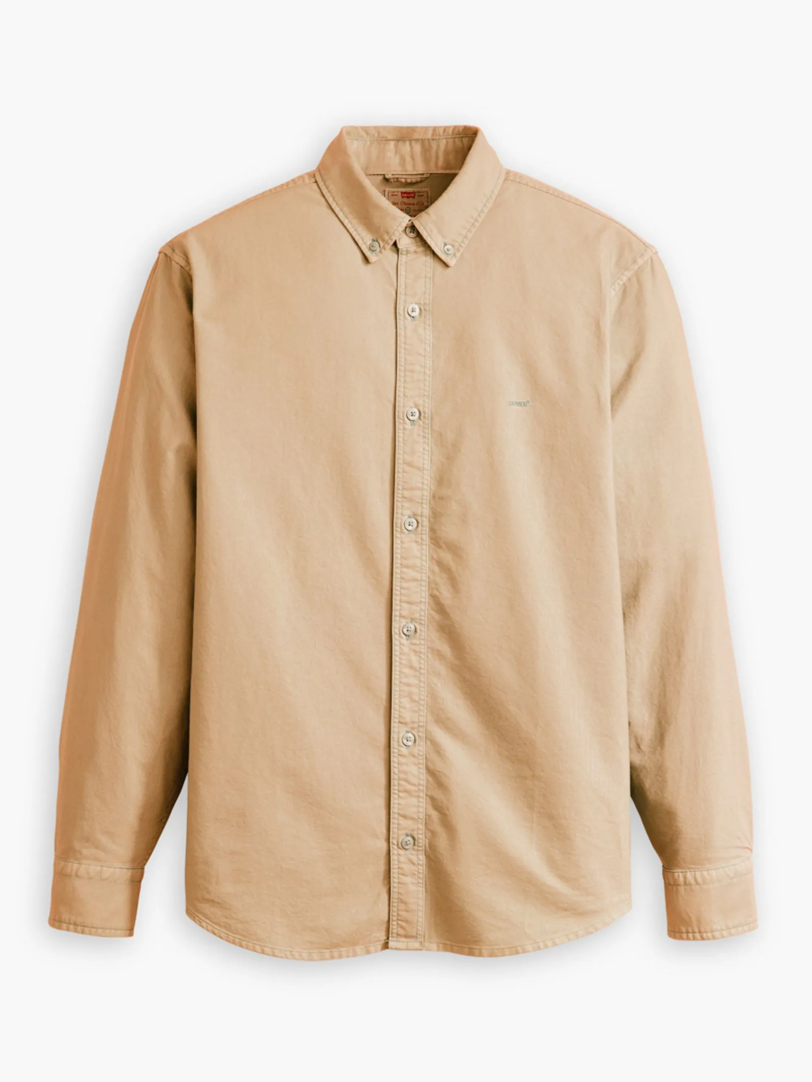 LEVI'S Men’s Authentic Button-Down Shirt Khaki Beige